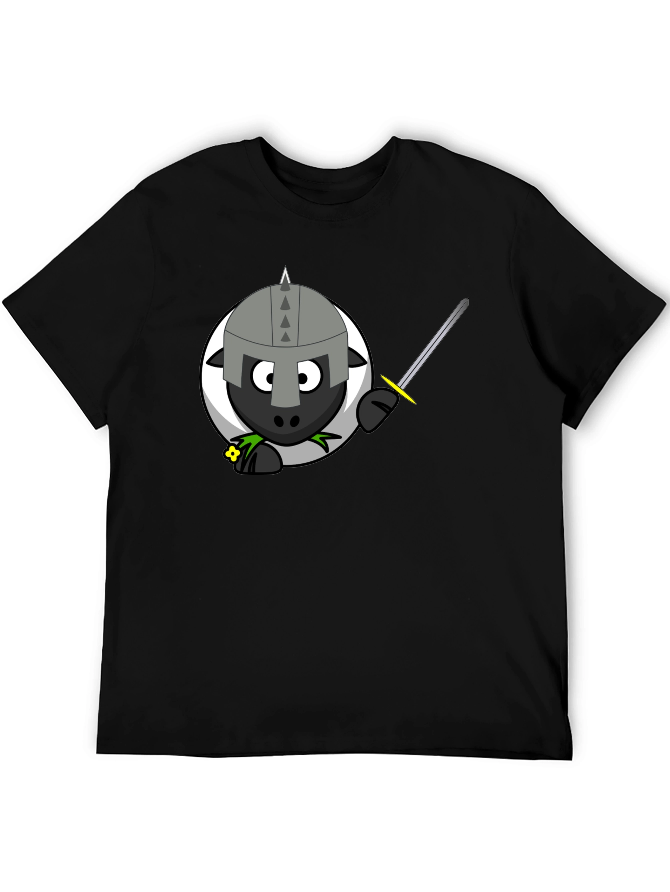 Black Knight Sheep Graphic T-Shirt view 5