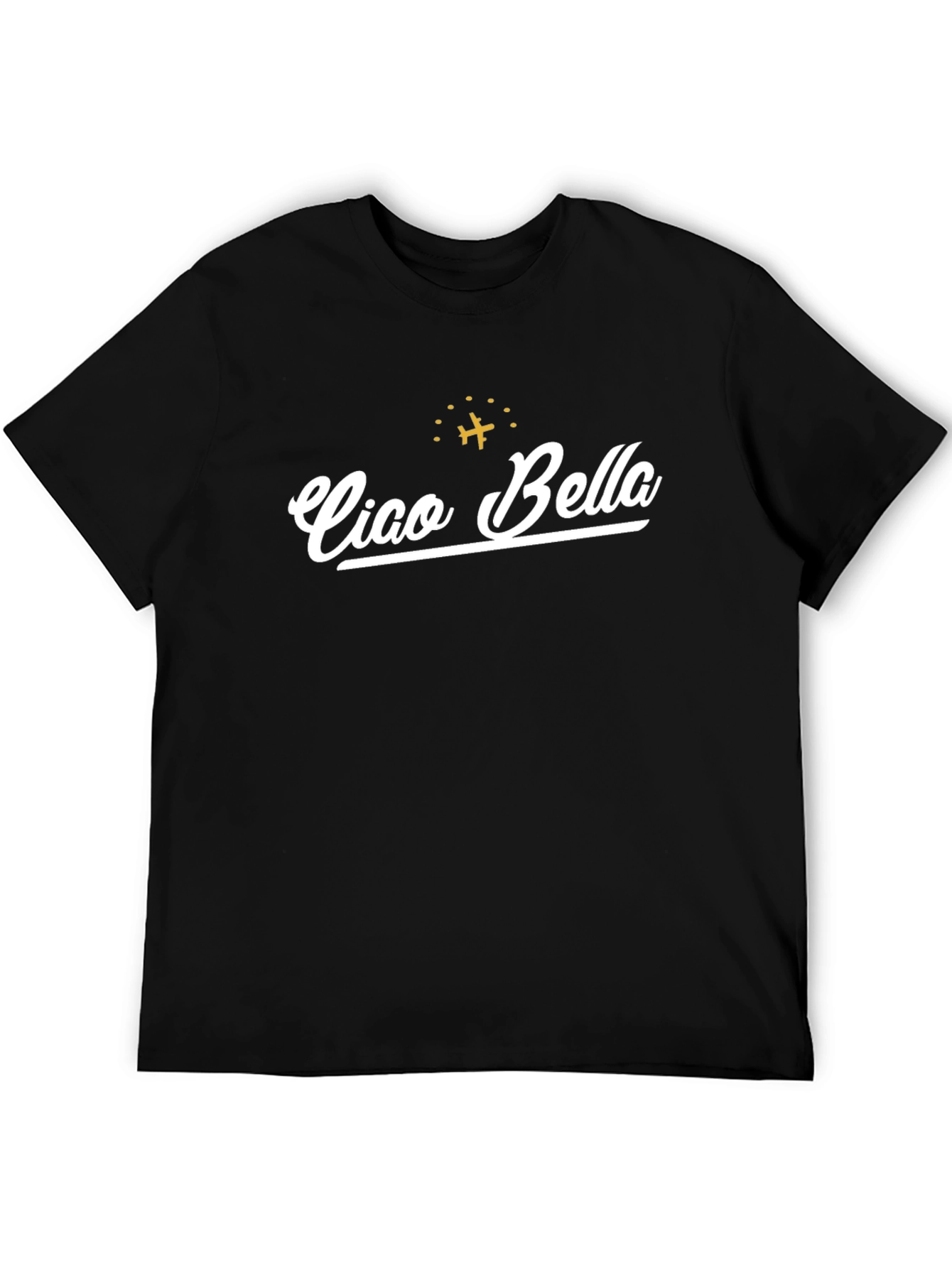 Black Ciao Bella Graphic T-Shirt - Stylish & Comfortable view 5
