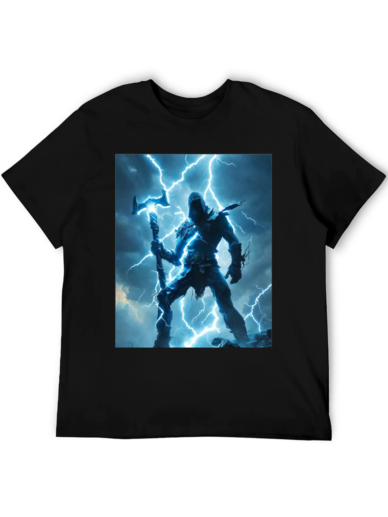 Black Lightning Warrior Graphic Tee view 5