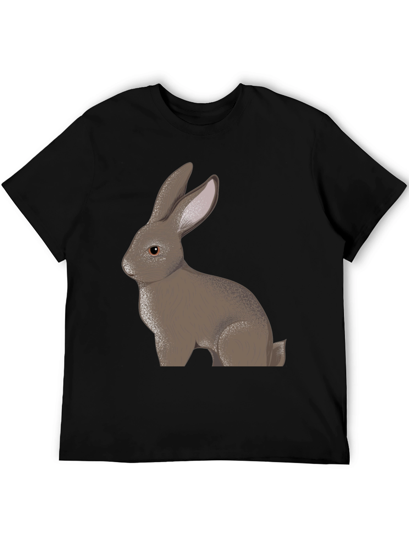 Black Bunny Rabbit Graphic Tee - Soft Cotton Blend view 5