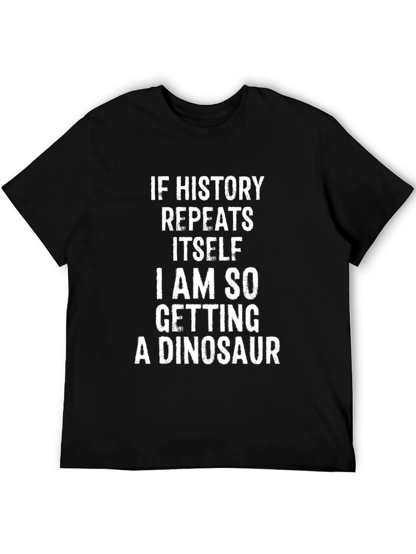 Black Funny Dinosaur T-Shirt - History Humor Tee view 5