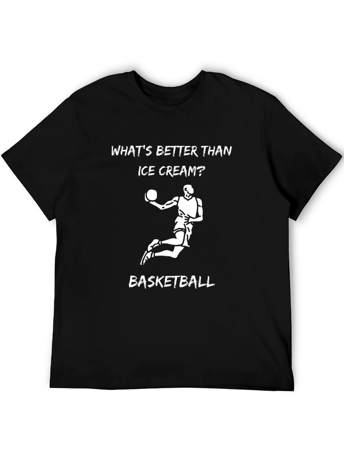 Black Basketball is Better Than Ice Cream T-Shirt view 5