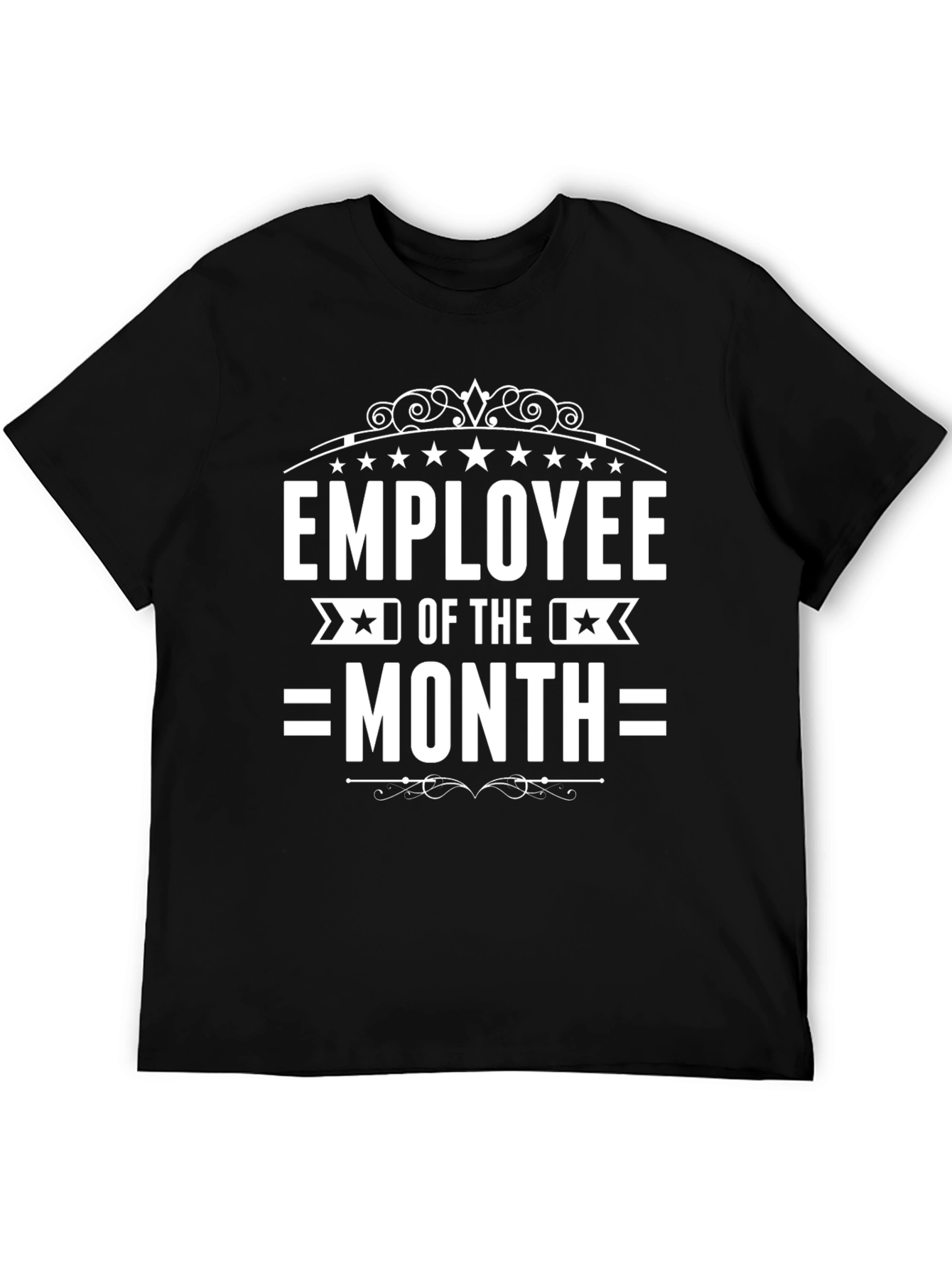 Black Employee of the Month Black Graphic Tee view 5