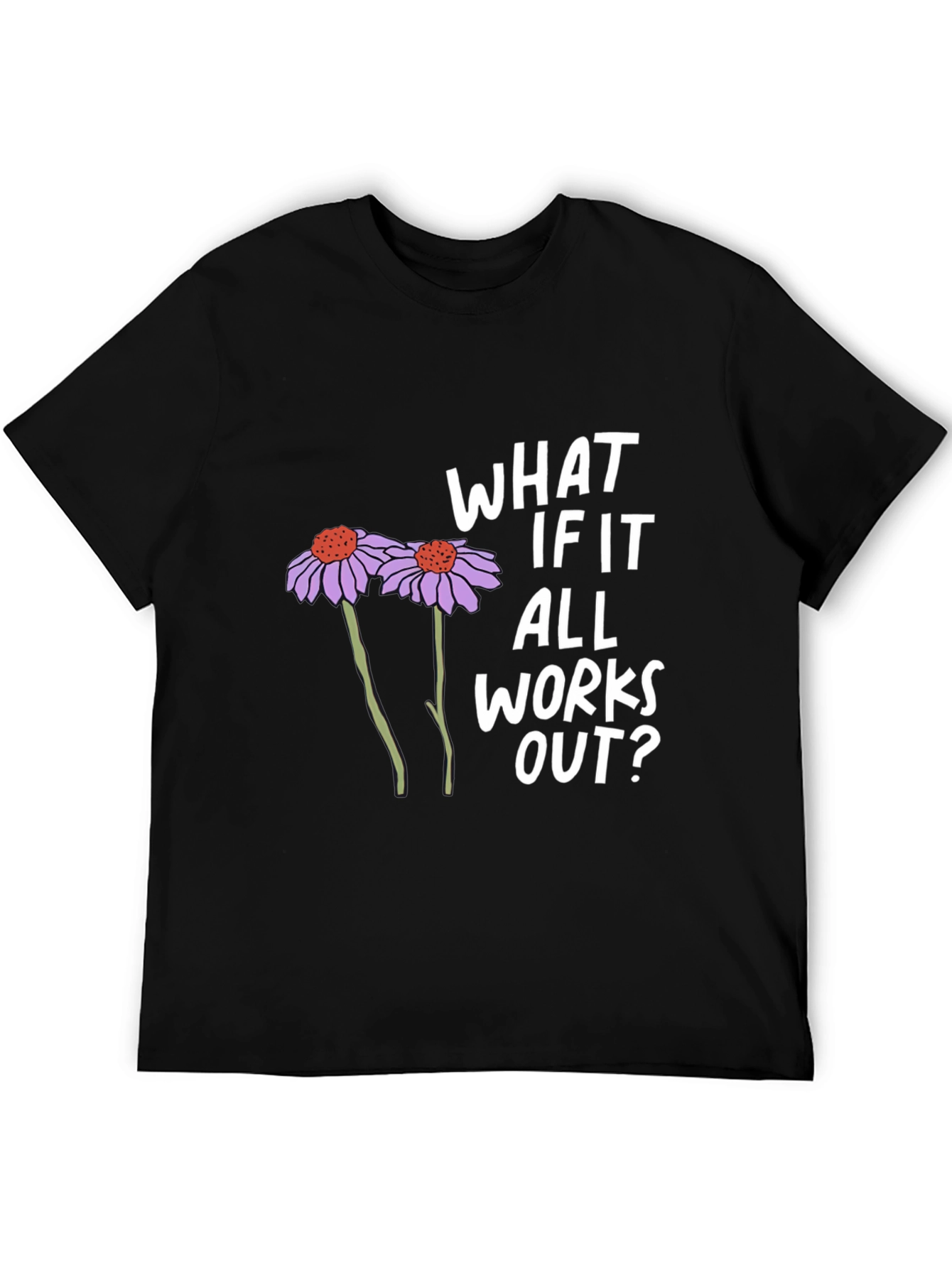 Black What If It All Works Out? Graphic Tee view 5