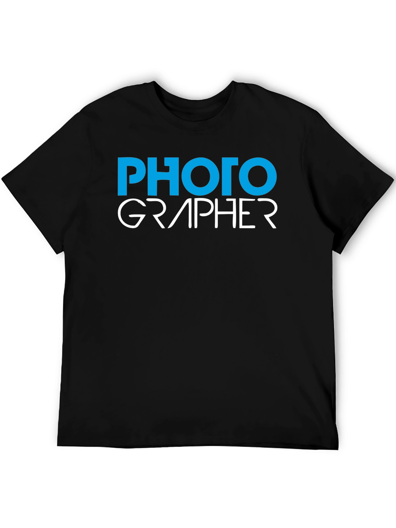 Black Photographer Graphic Tee - Unisex Cotton T-Shirt view 5