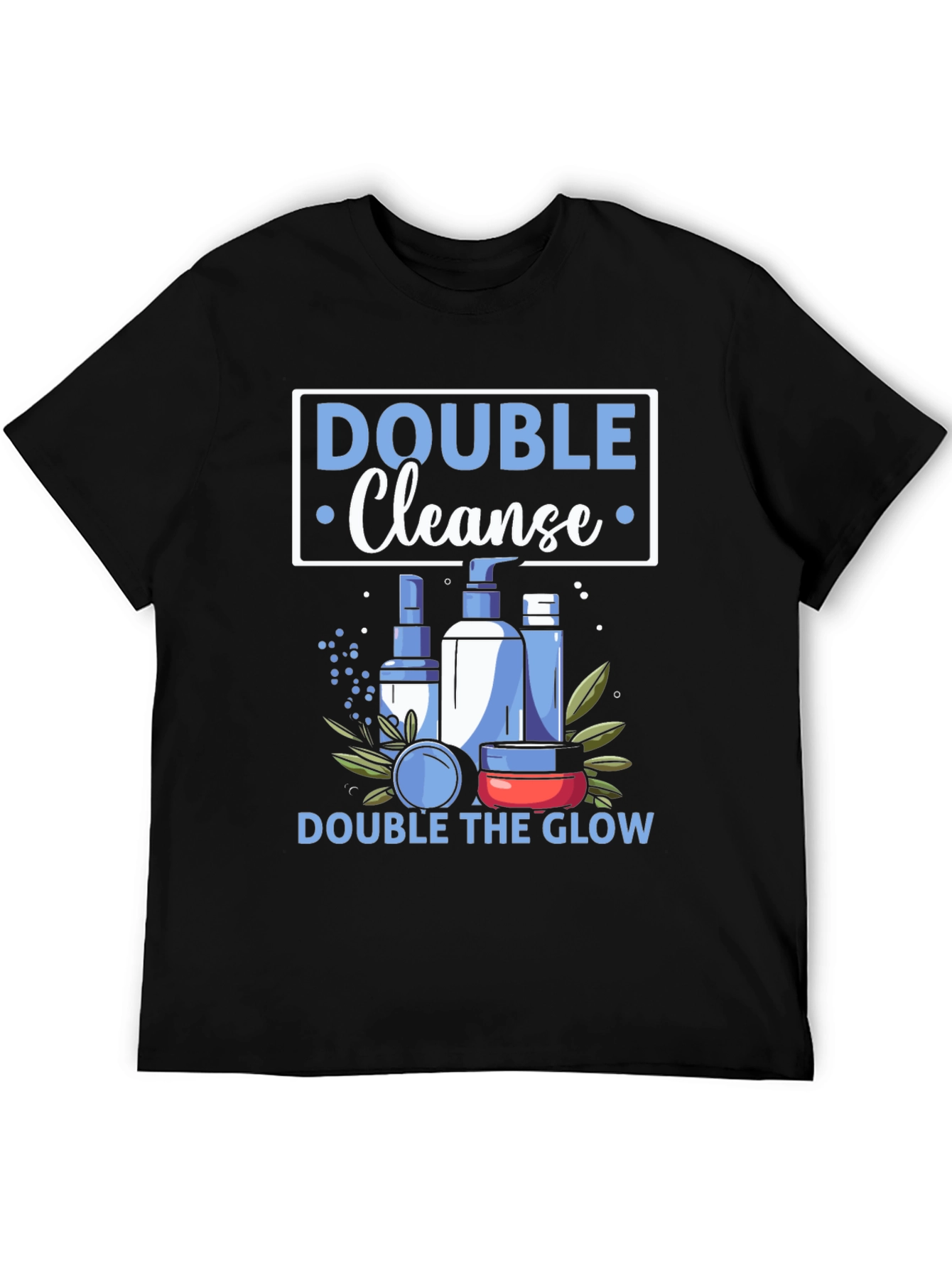 Black Double Cleanse Graphic Tee - For Radiant Skin! view 5