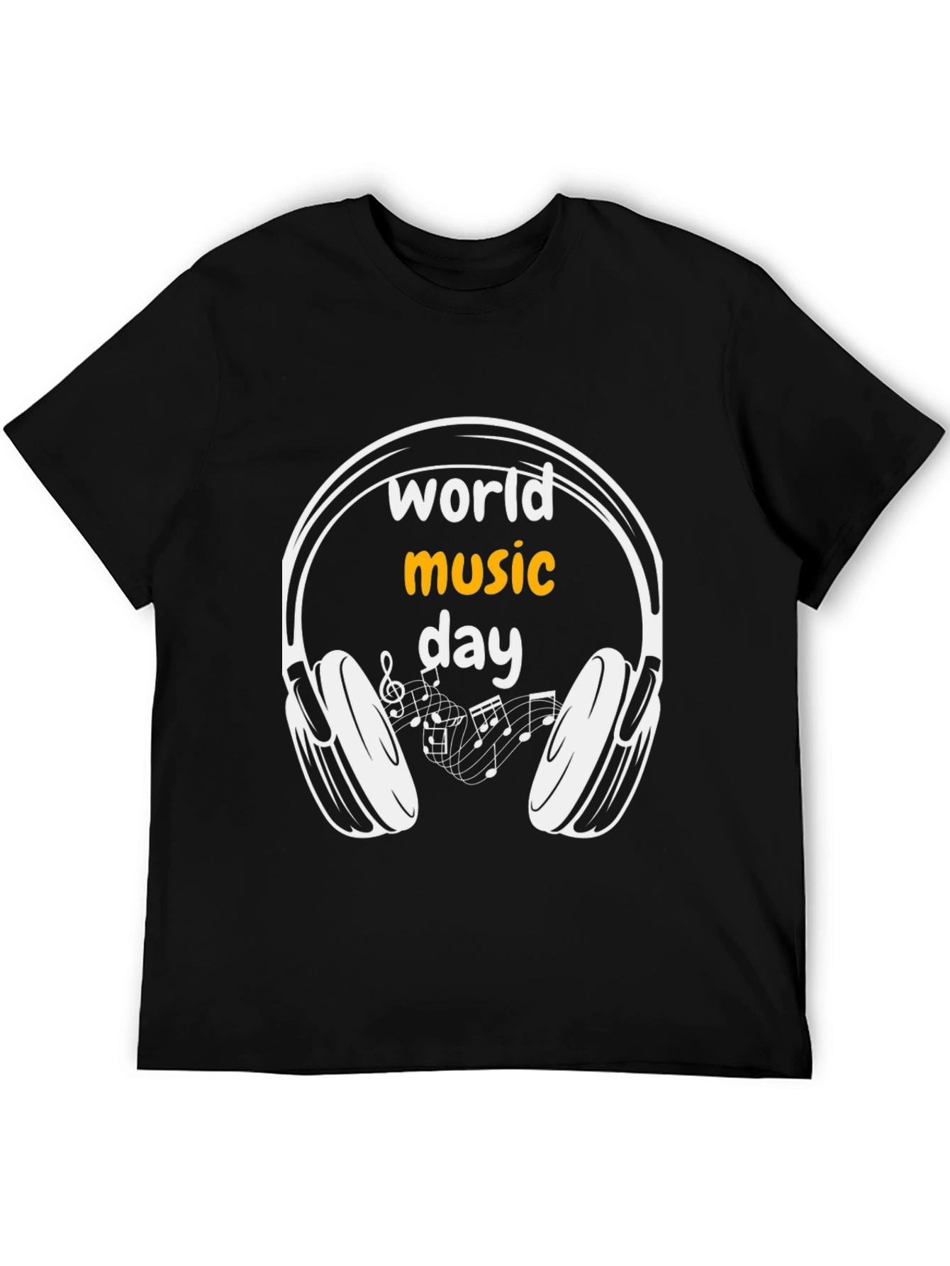 Black World Music Day Graphic Tee view 5