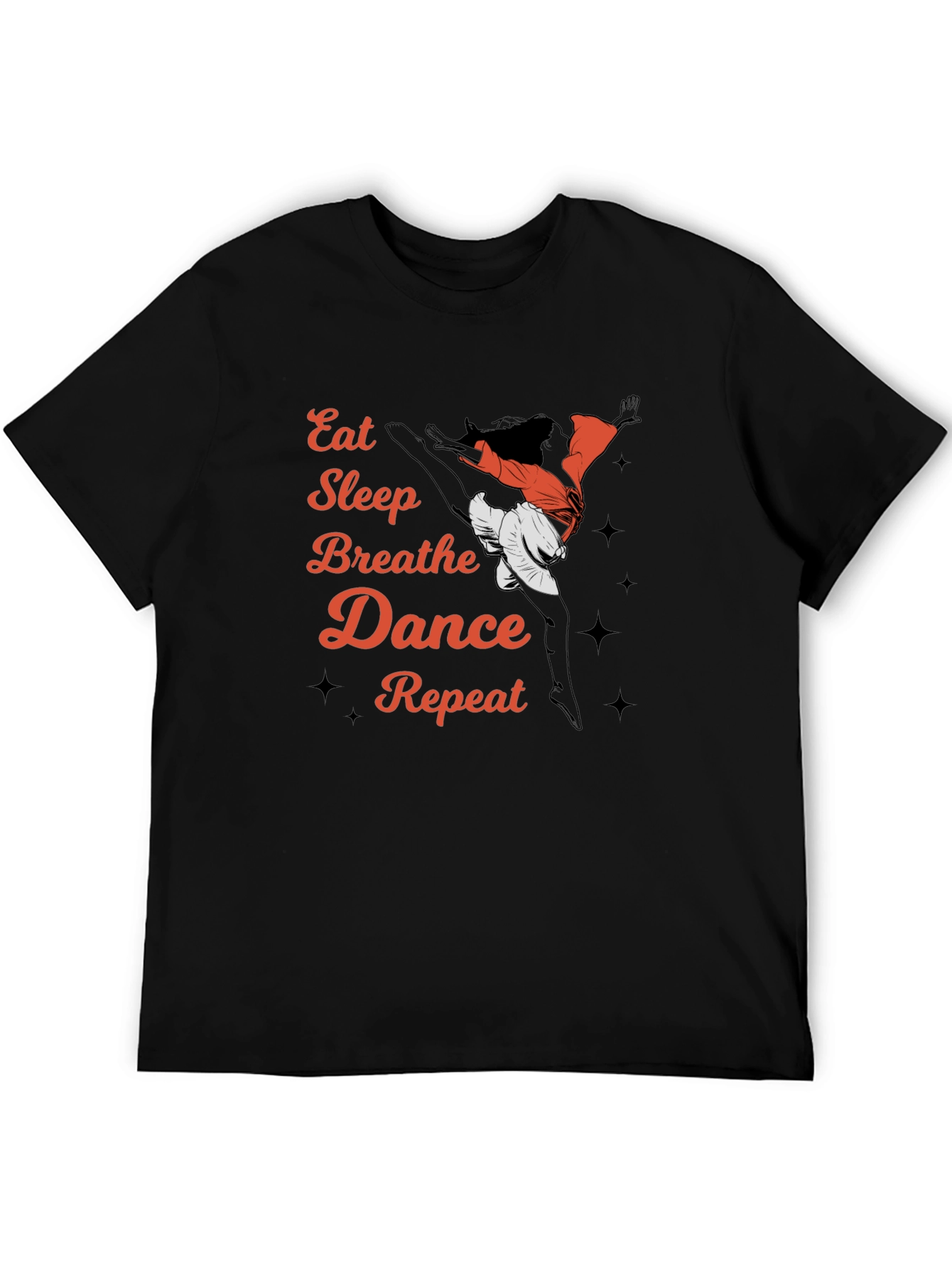 Black Eat Sleep Dance Repeat T-Shirt view 5