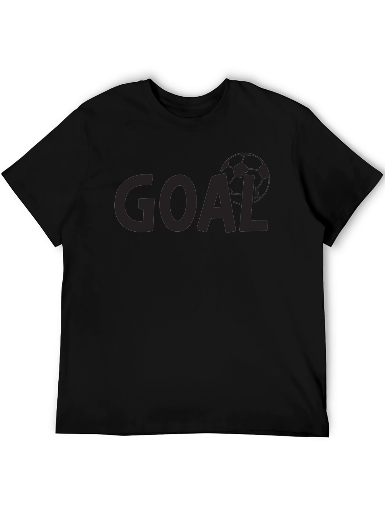 Black Goal Soccer T-Shirt - Black view 5