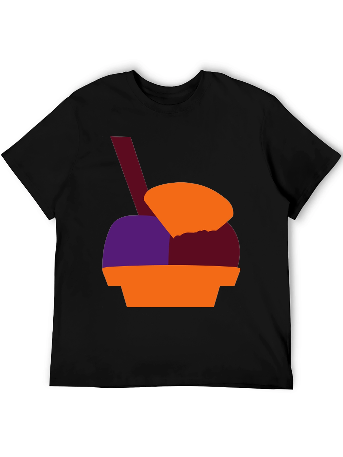 Black Fun Ice Cream Graphic Tee - Stylish and Unique Design view 5