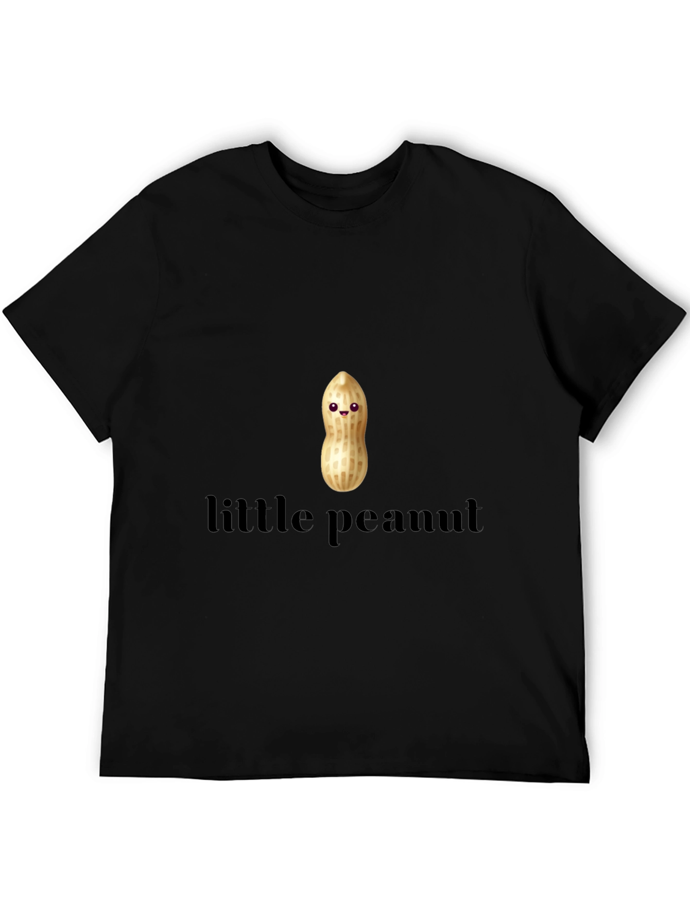 Black Little Peanut Graphic T-Shirt - Cute Unisex Tee view 5