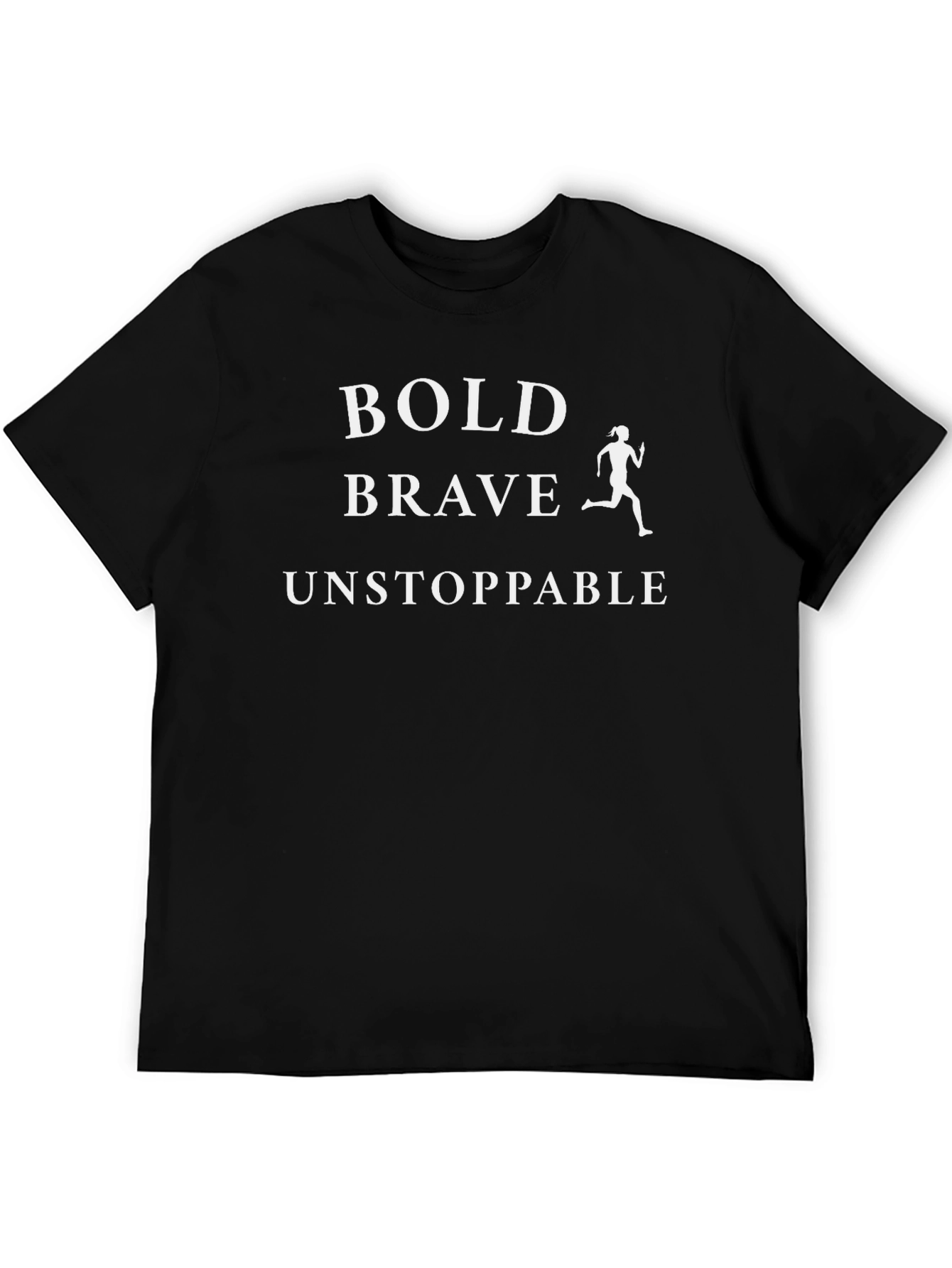 Black Bold Brave Unstoppable Graphic Tee view 5