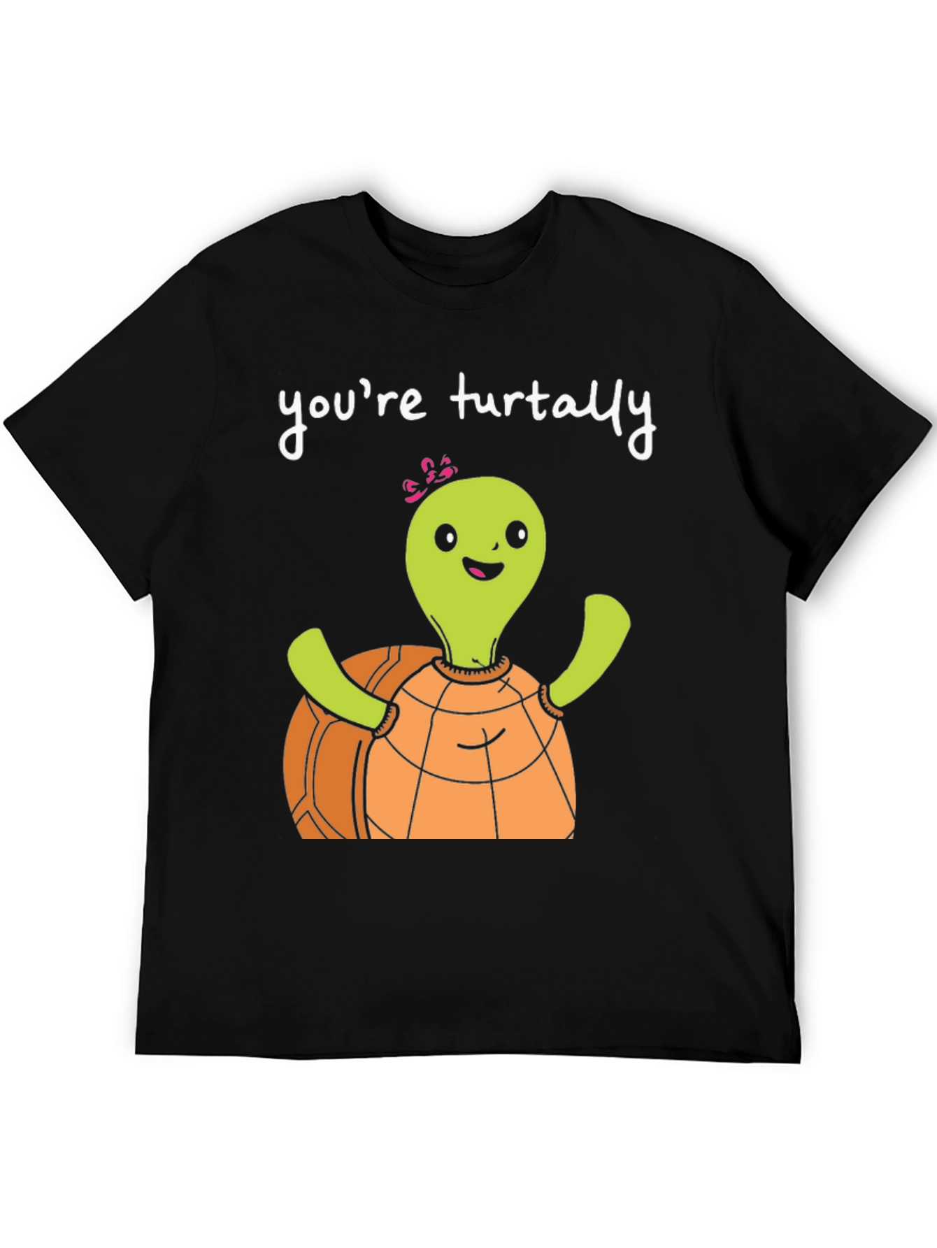 Black Funny Turtle T-Shirt - You're Turtally Awesome! view 5