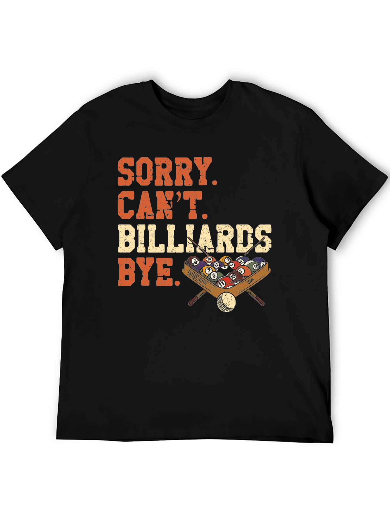 Black Billiards Graphic Tee - Sorry Can't Bye view 5