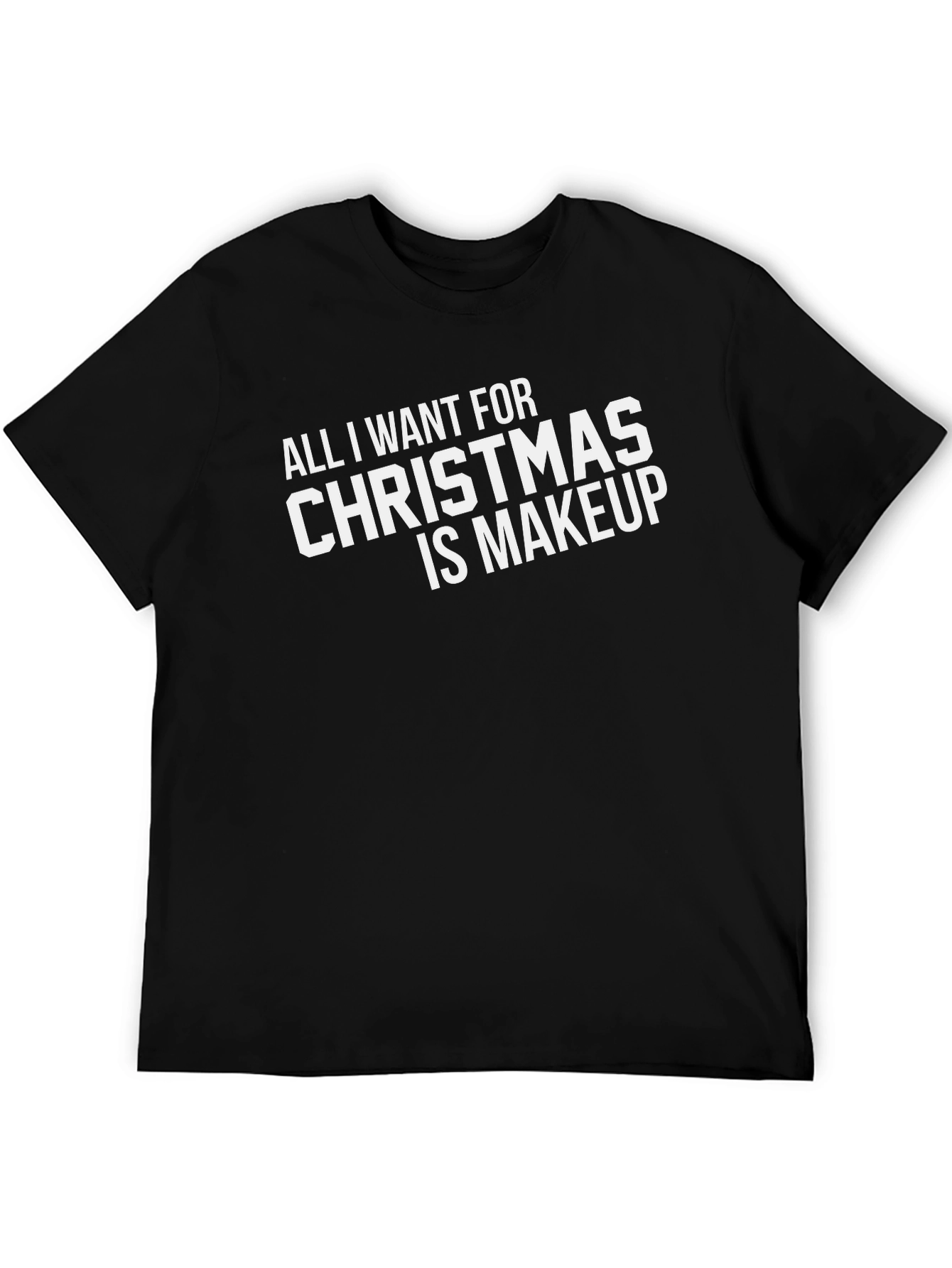 Black Makeup Christmas Wish T-Shirt view 5