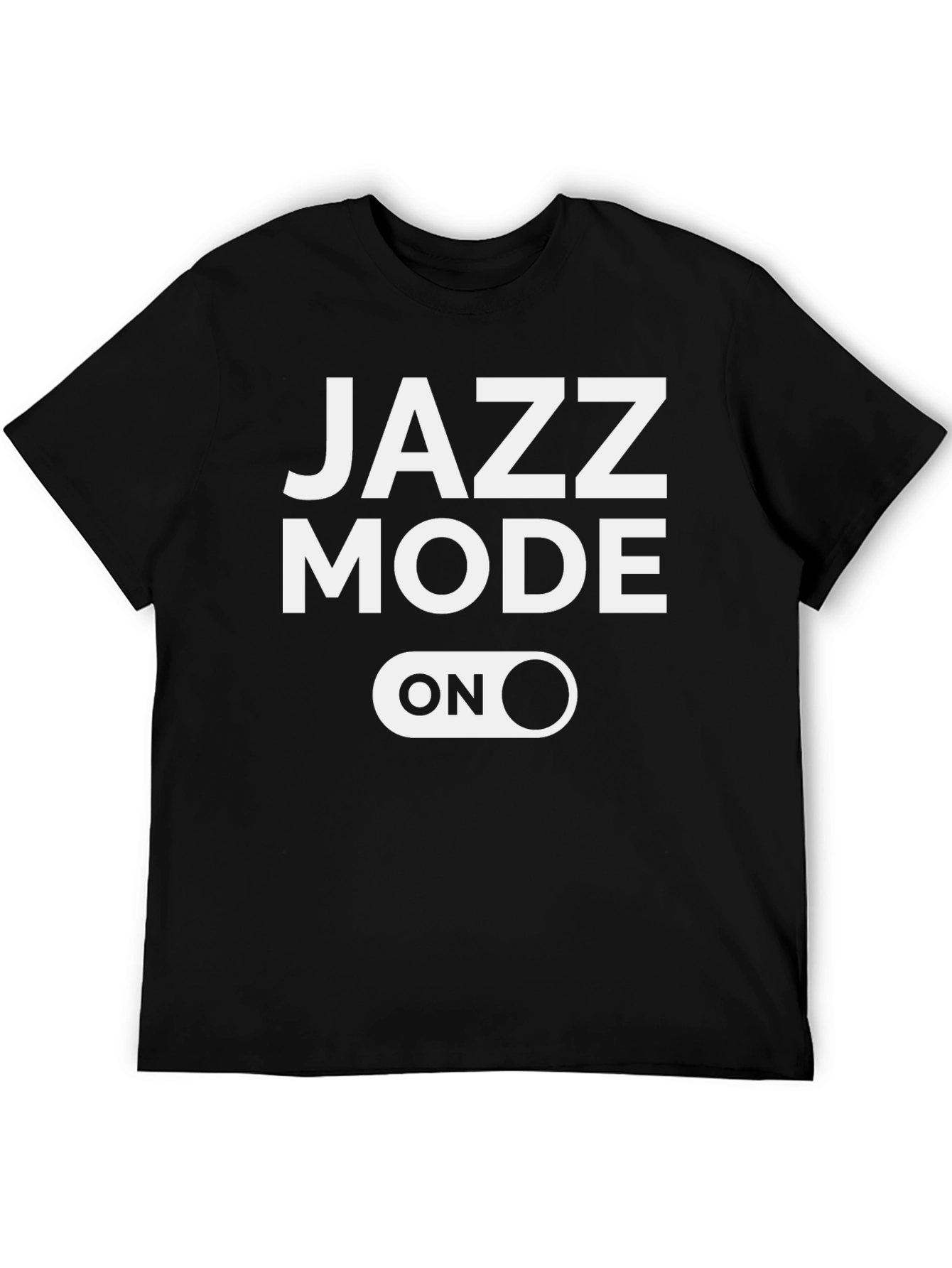 Black Jazz Mode On Graphic T-Shirt view 5