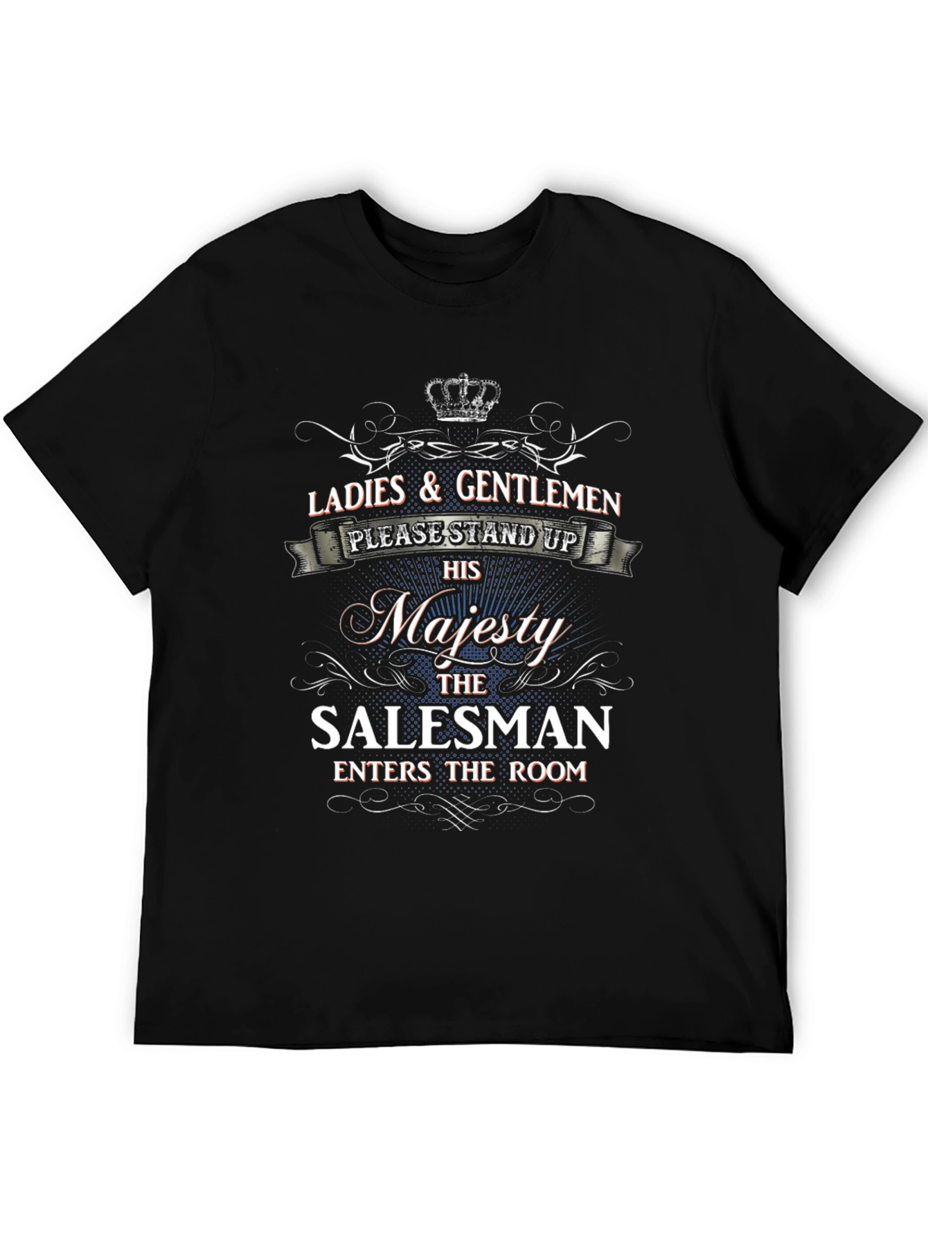 Black Salesman Majesty Graphic Tee view 5
