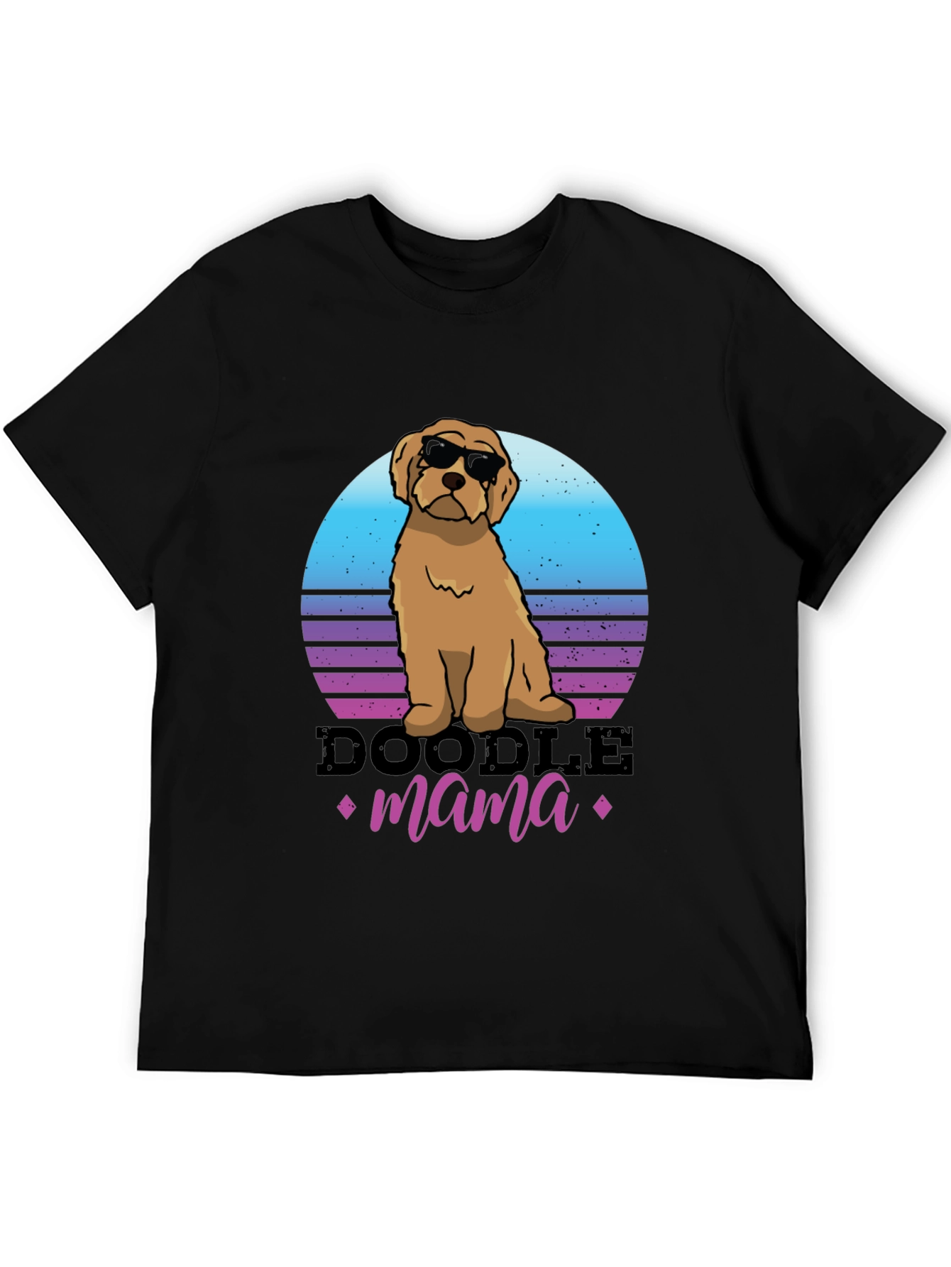 Black Doodle Mama T-Shirt - Dog Lover Tee view 5