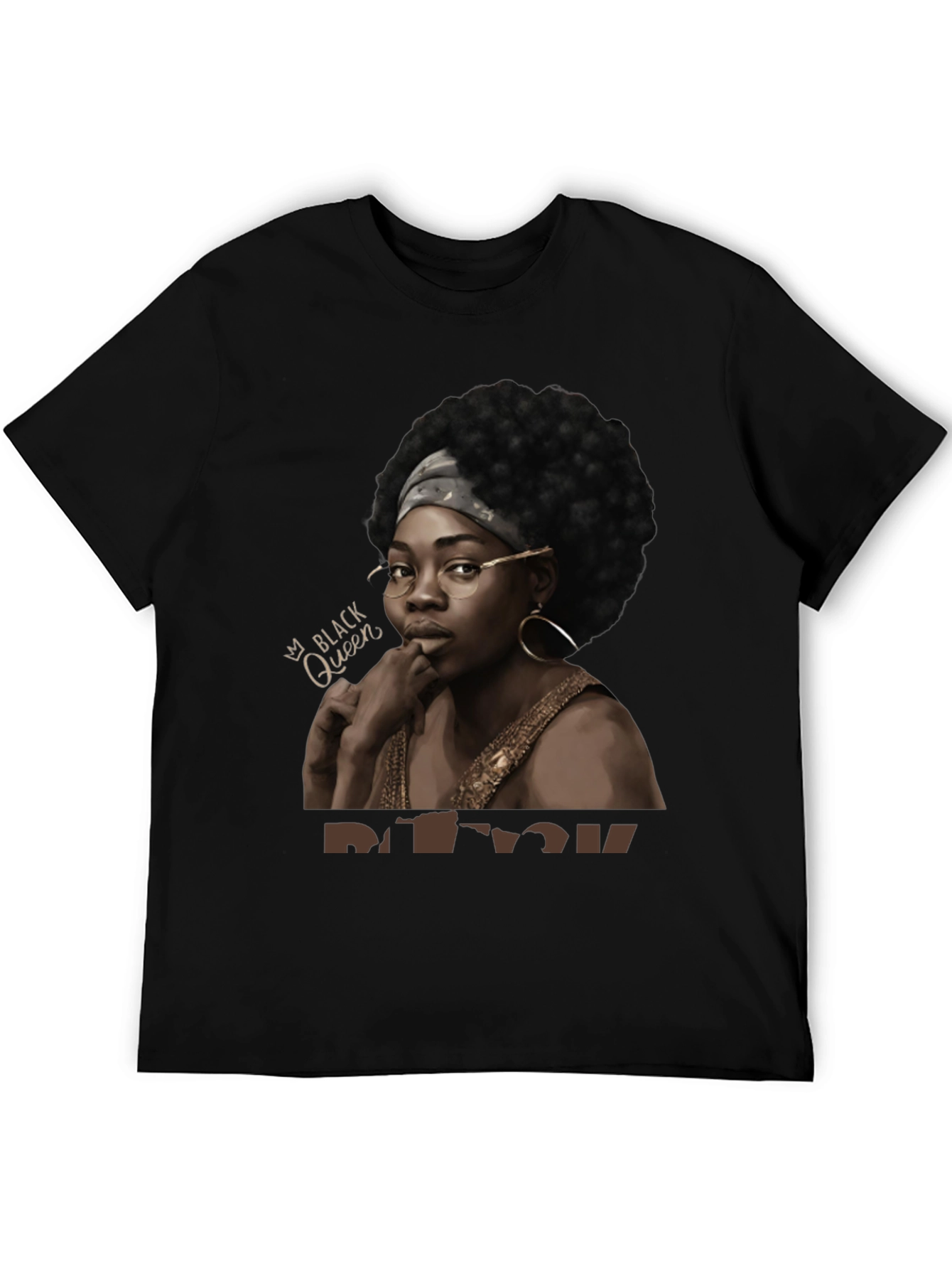 Black Black Queen Graphic Tee - Stylish Unisex T-Shirt view 5