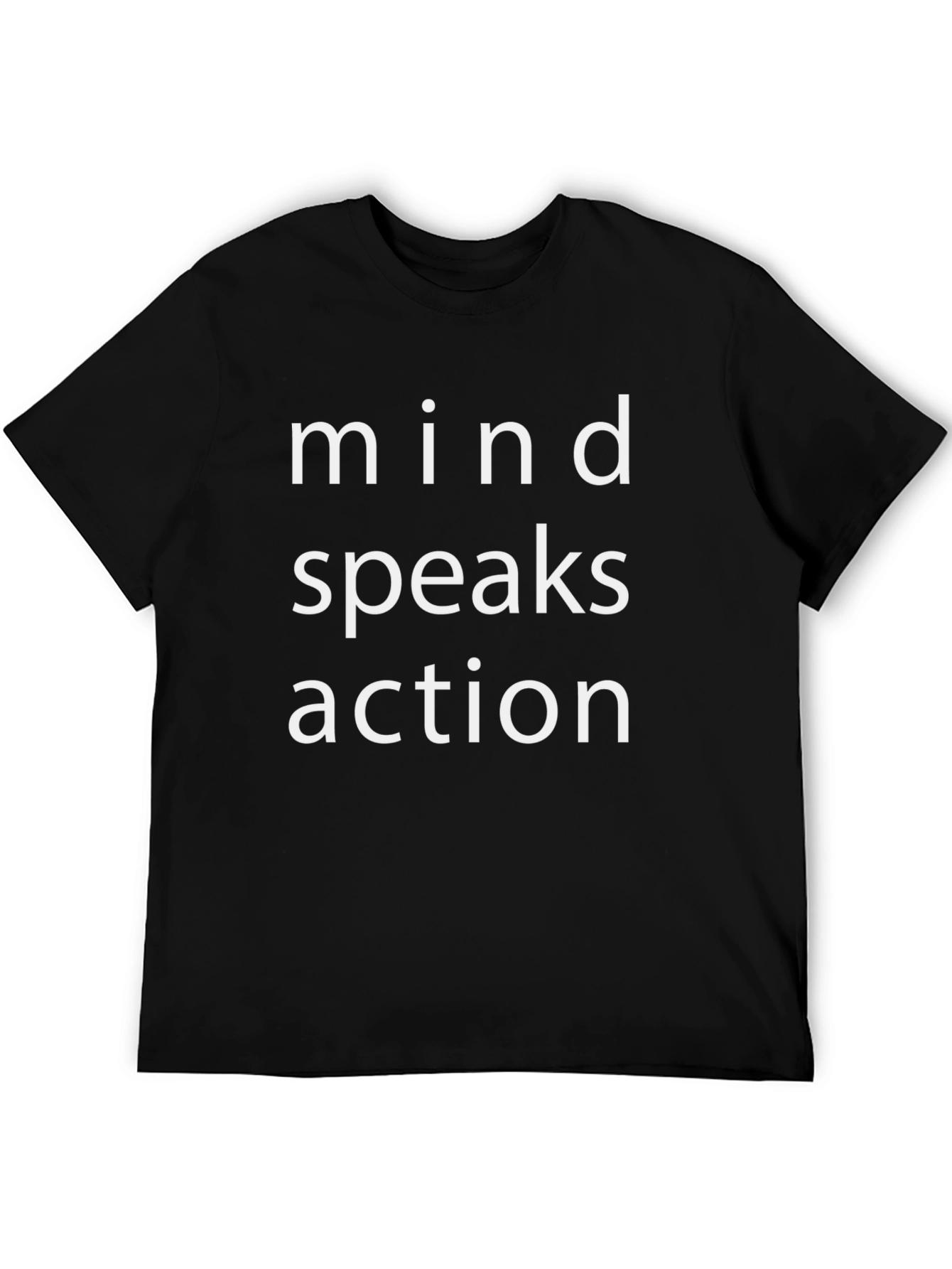 Black Mind Speaks Action Graphic T-Shirt - Unisex view 5