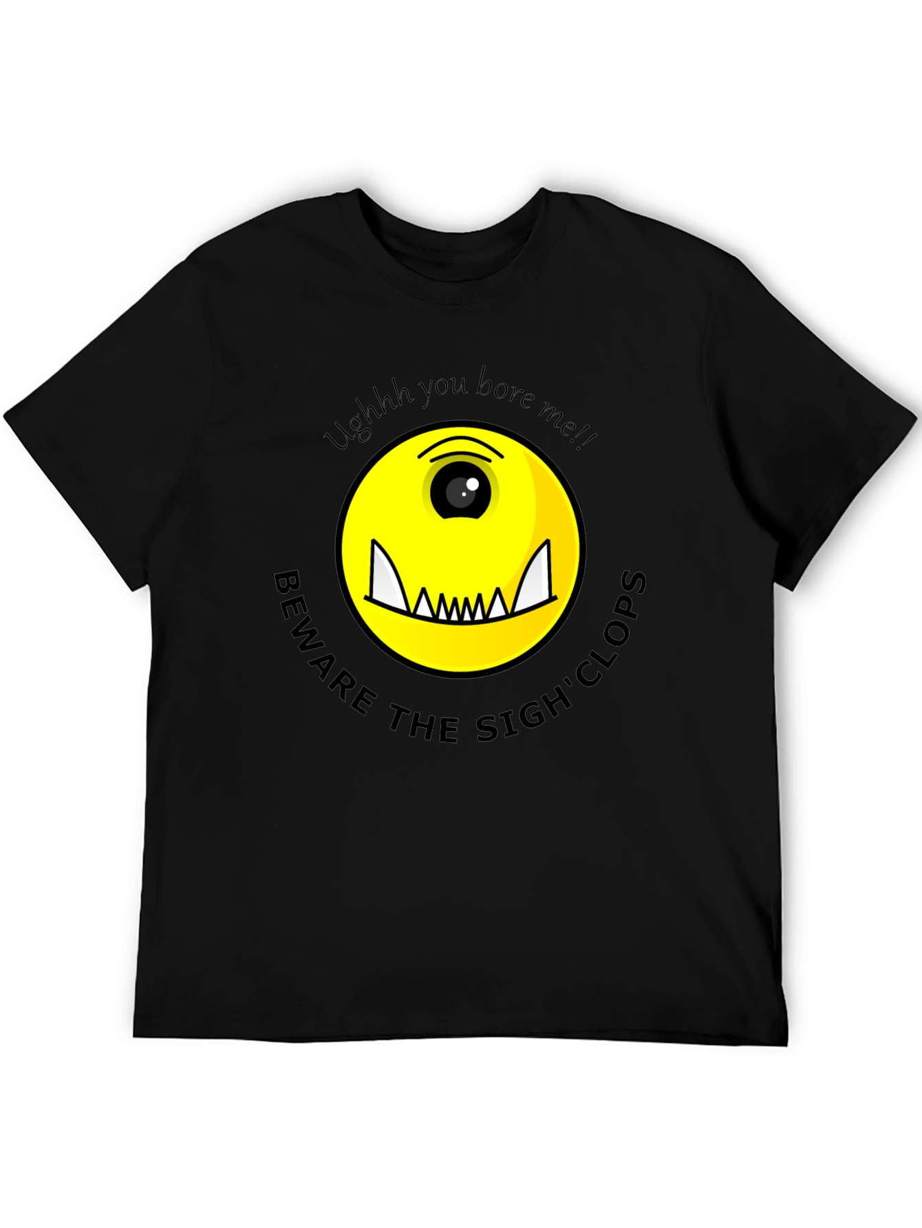 Black Beware The Sigh'clops Monster Graphic Tee view 5