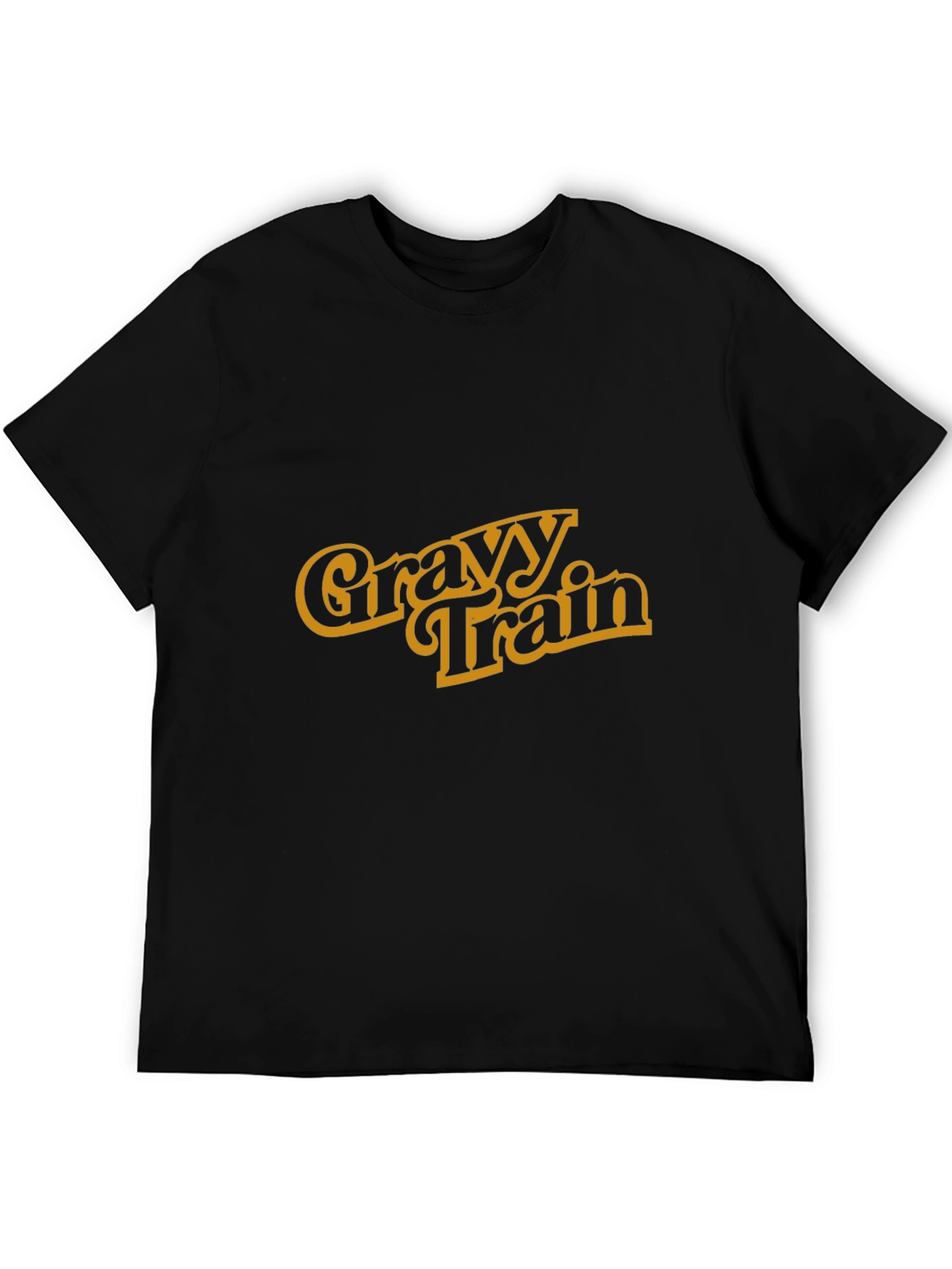 Black Gravy Train Graphic Tee - Retro Style T-Shirt view 5