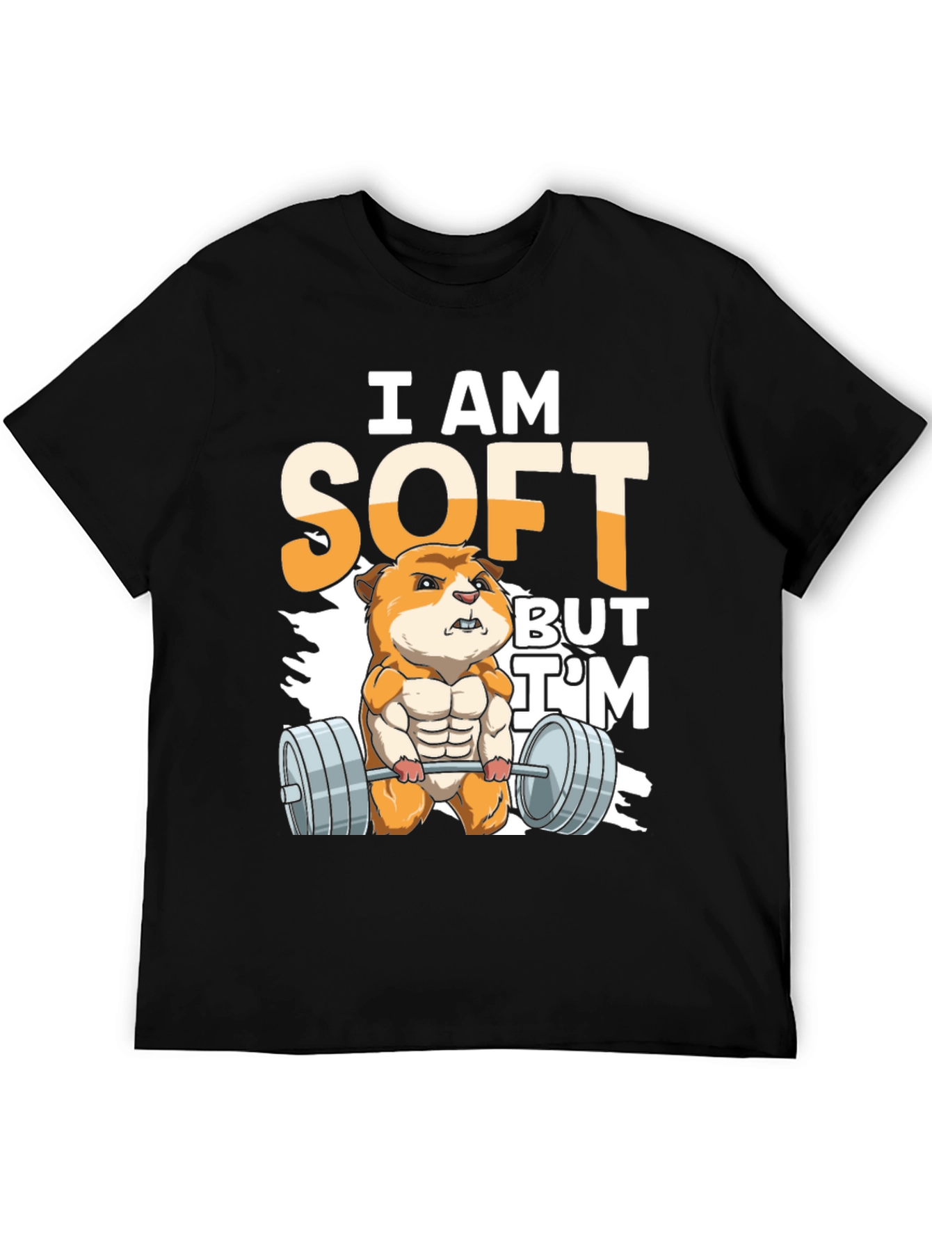 Black I Am Soft But I'm Strong T-Shirt view 5