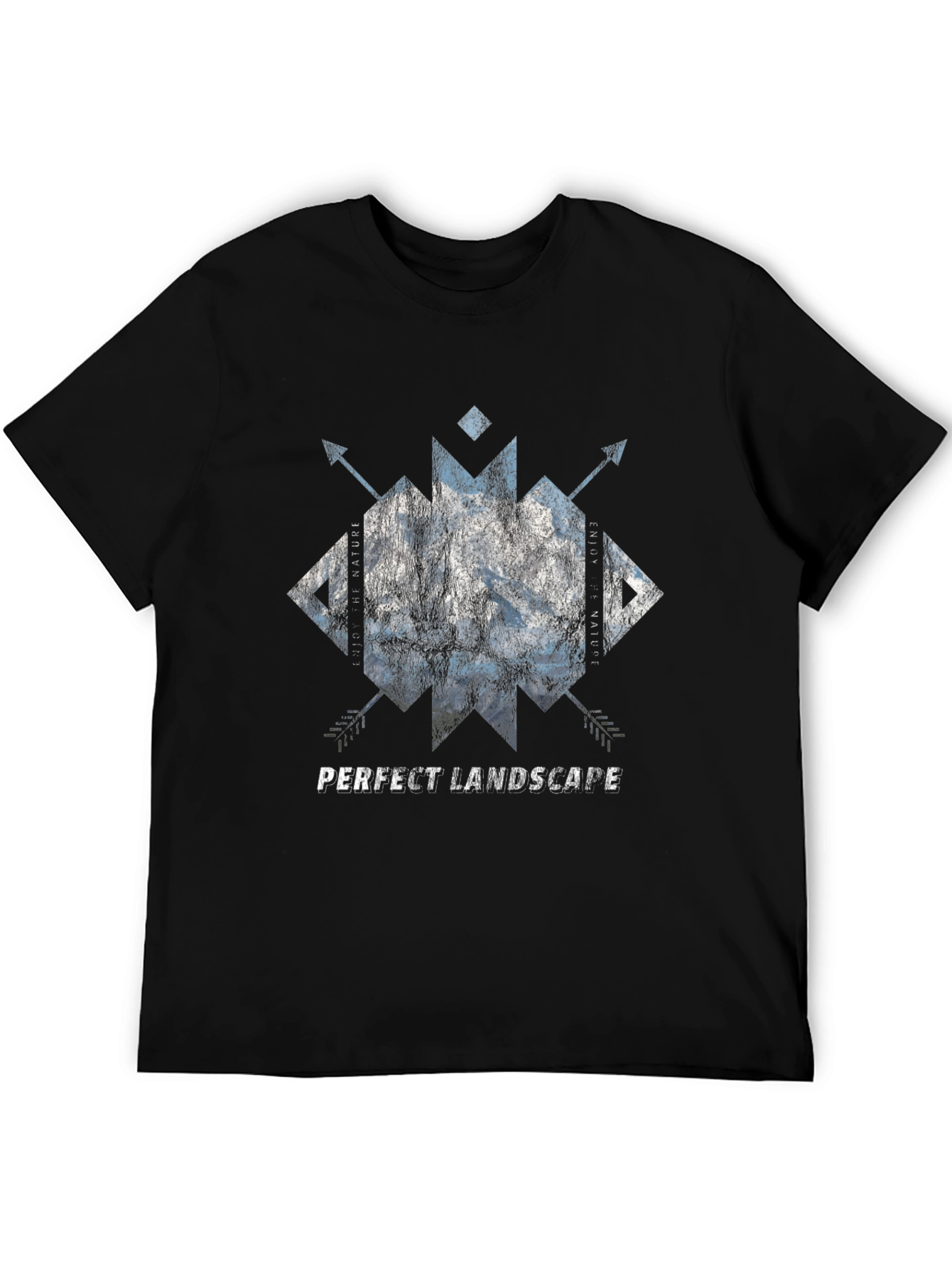 Black Perfect Landscape Graphic Tee view 5
