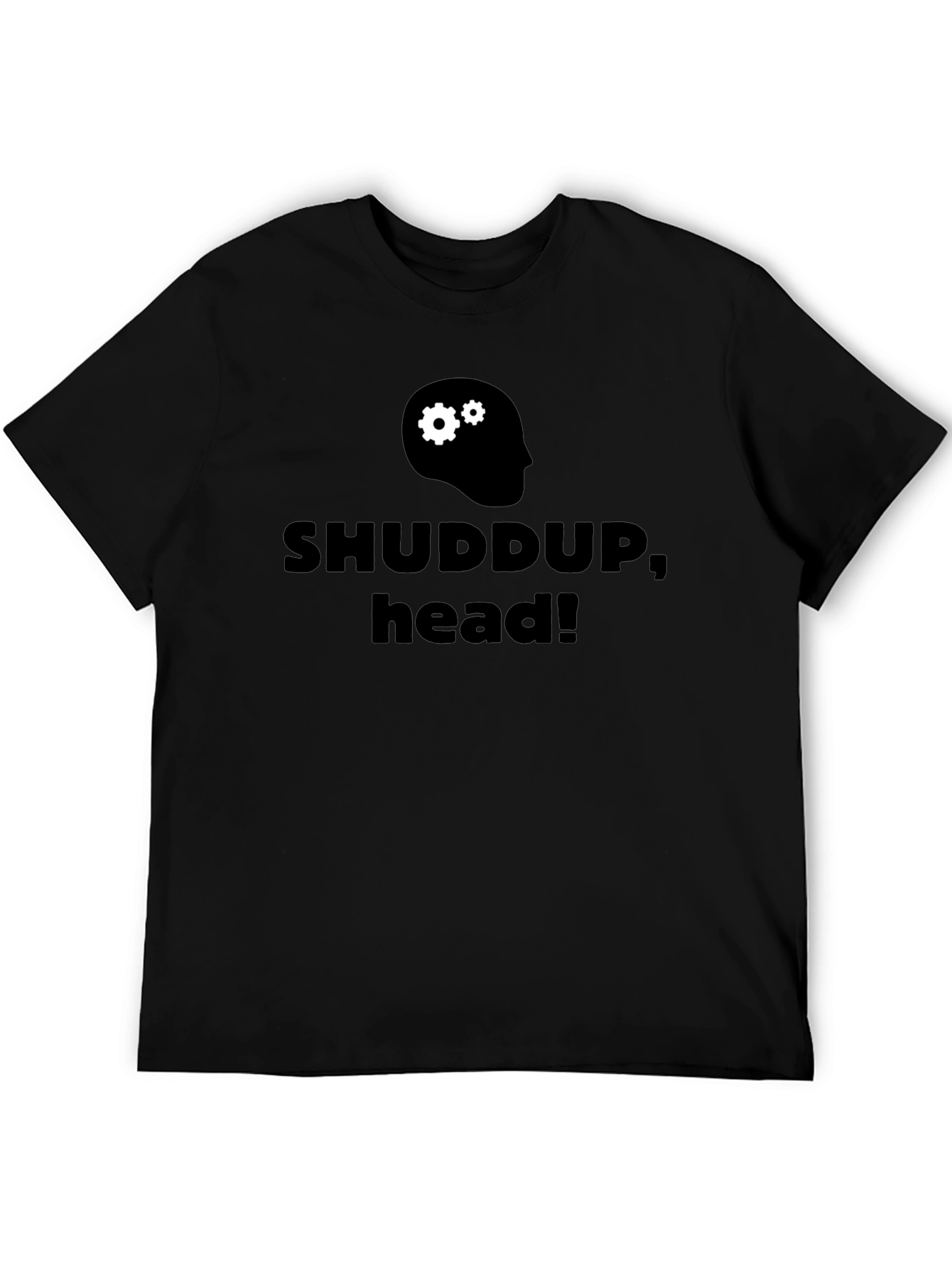 Black Shuddup Head Graphic T-Shirt view 5
