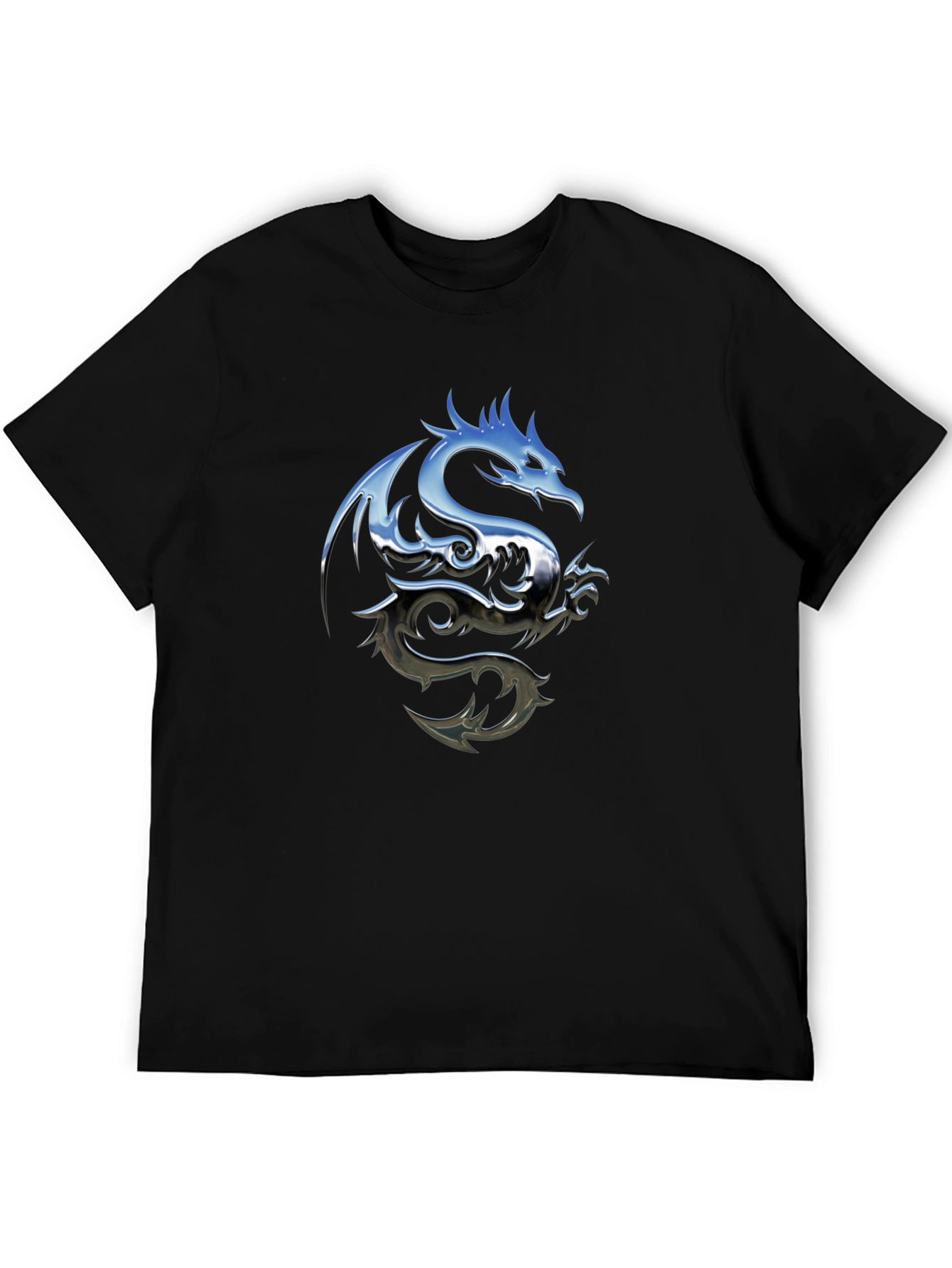 Black Dragon Graphic Tee - Men's Black T-Shirt view 5