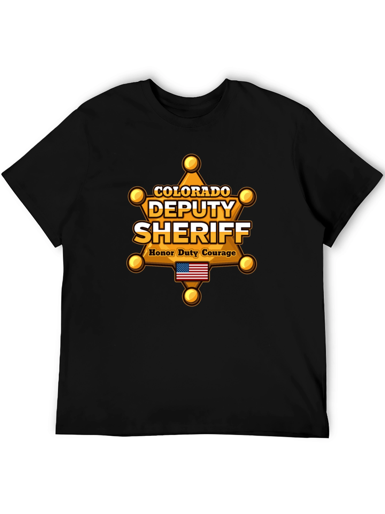 Black Colorado Deputy Sheriff T-Shirt view 5