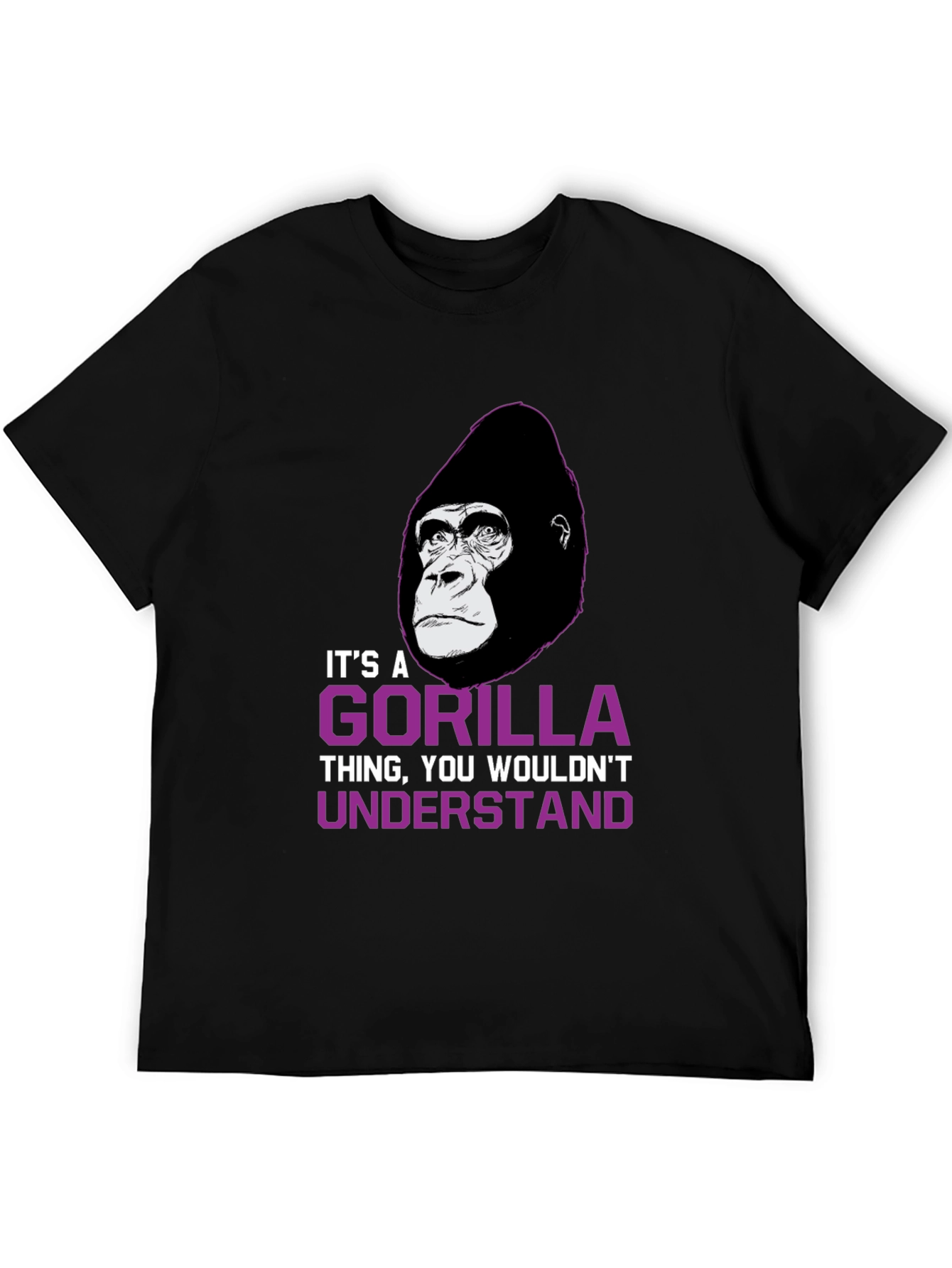 Black It's a Gorilla Thing T-Shirt view 5
