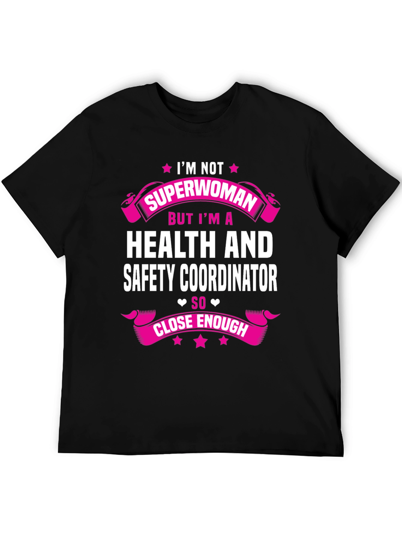 Black Health & Safety Coordinator T-Shirt view 5