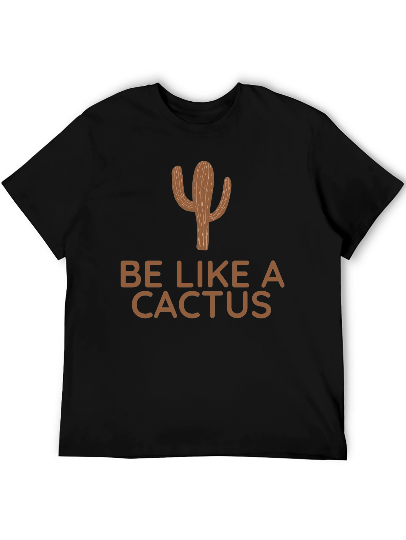 Black Be Like a Cactus Graphic T-Shirt view 5