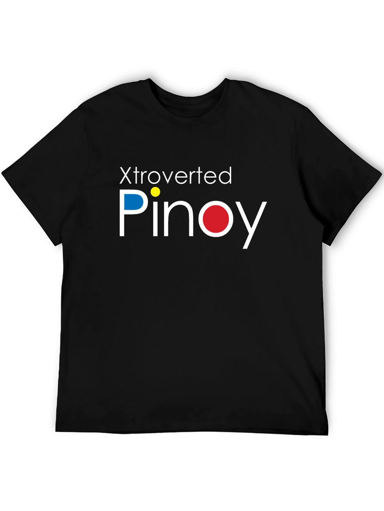 Black Xtroverted Pinoy Graphic Tee - Cool Filipino Pride Shirt view 5