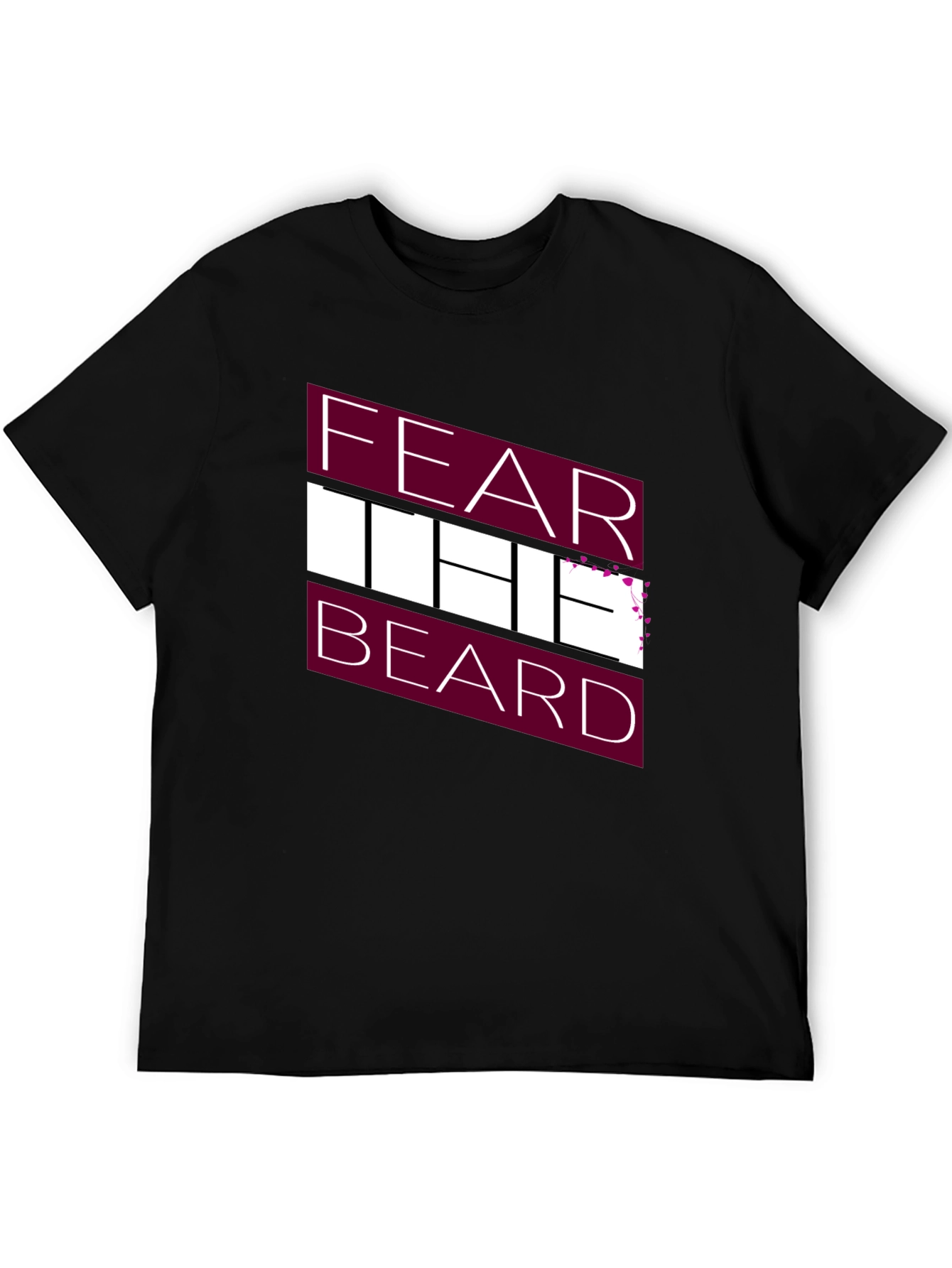 Black Fear The Beard Graphic Tee view 5