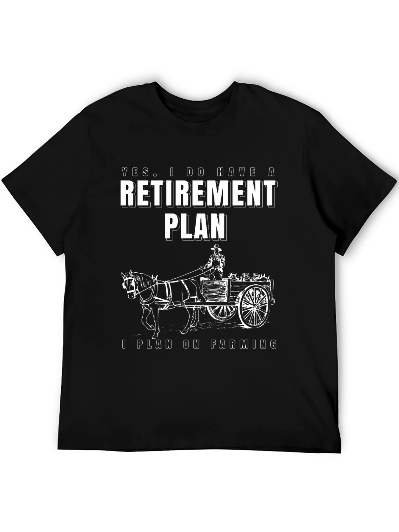 Farming Retirement Plan Graphic T-Shirt - 5