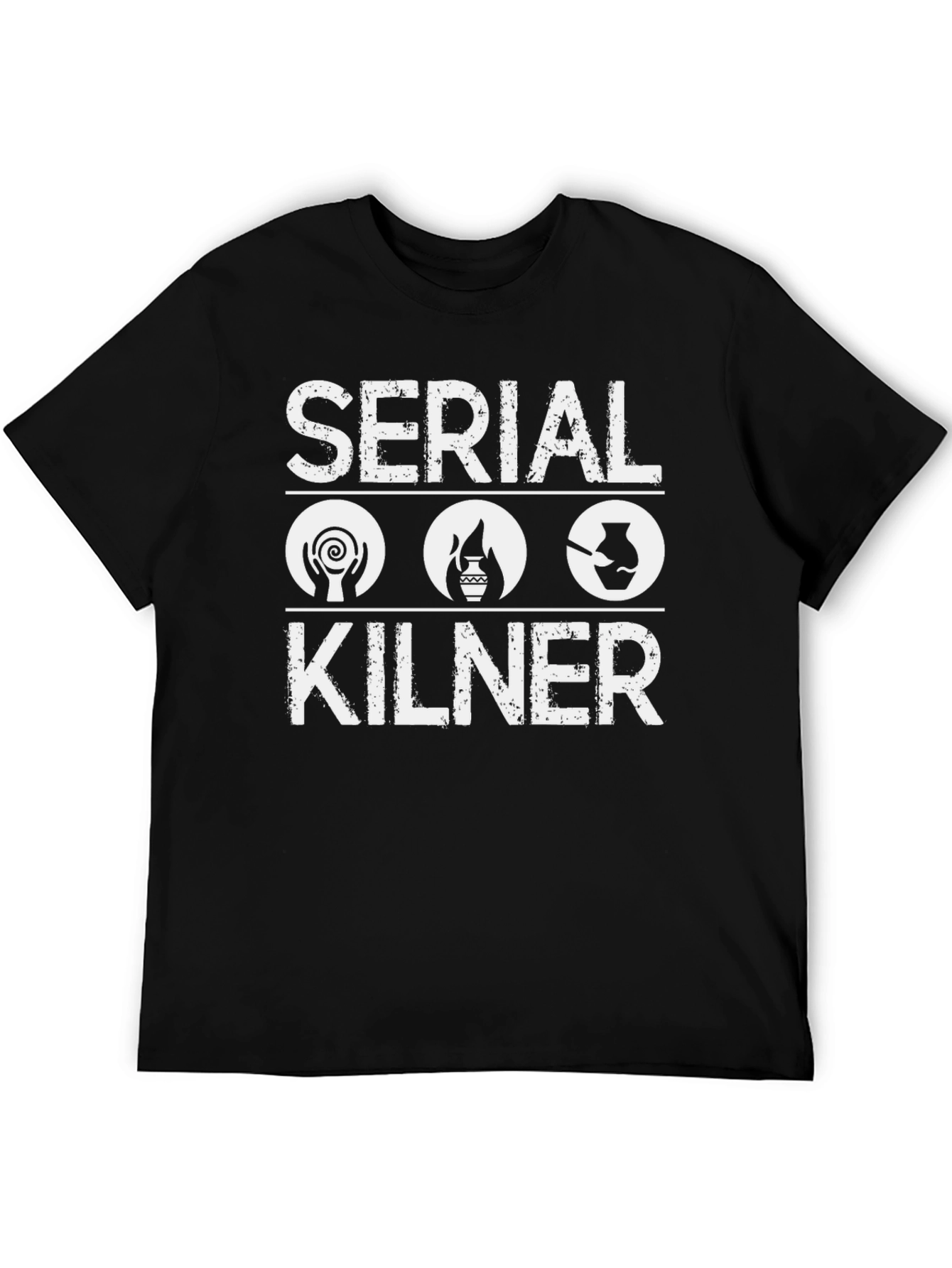 Black Serial Kilner Pottery T-Shirt - Ceramic Art Hobby view 5