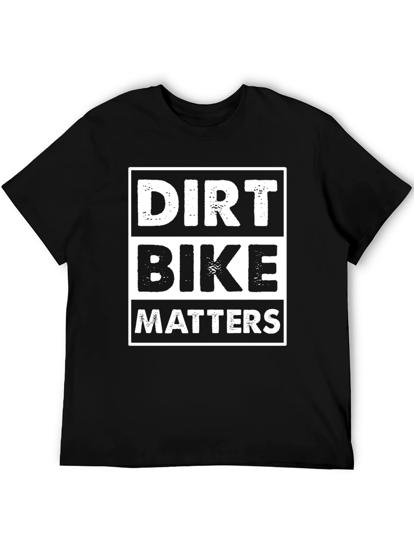 Black Dirt Bike Matters Graphic Tee - Black Cotton T-Shirt view 5
