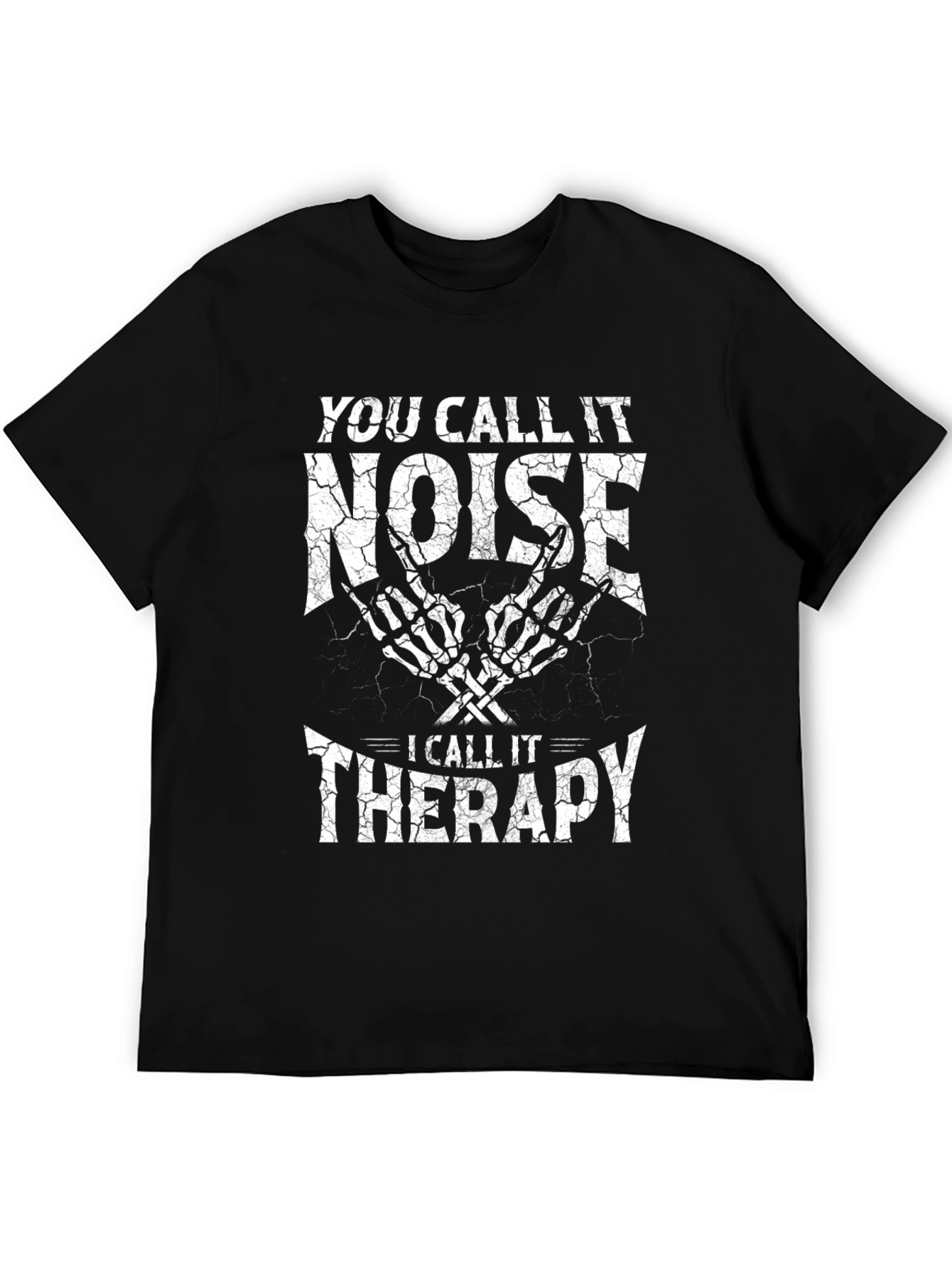 Black You Call It Noise Therapy T-Shirt view 5