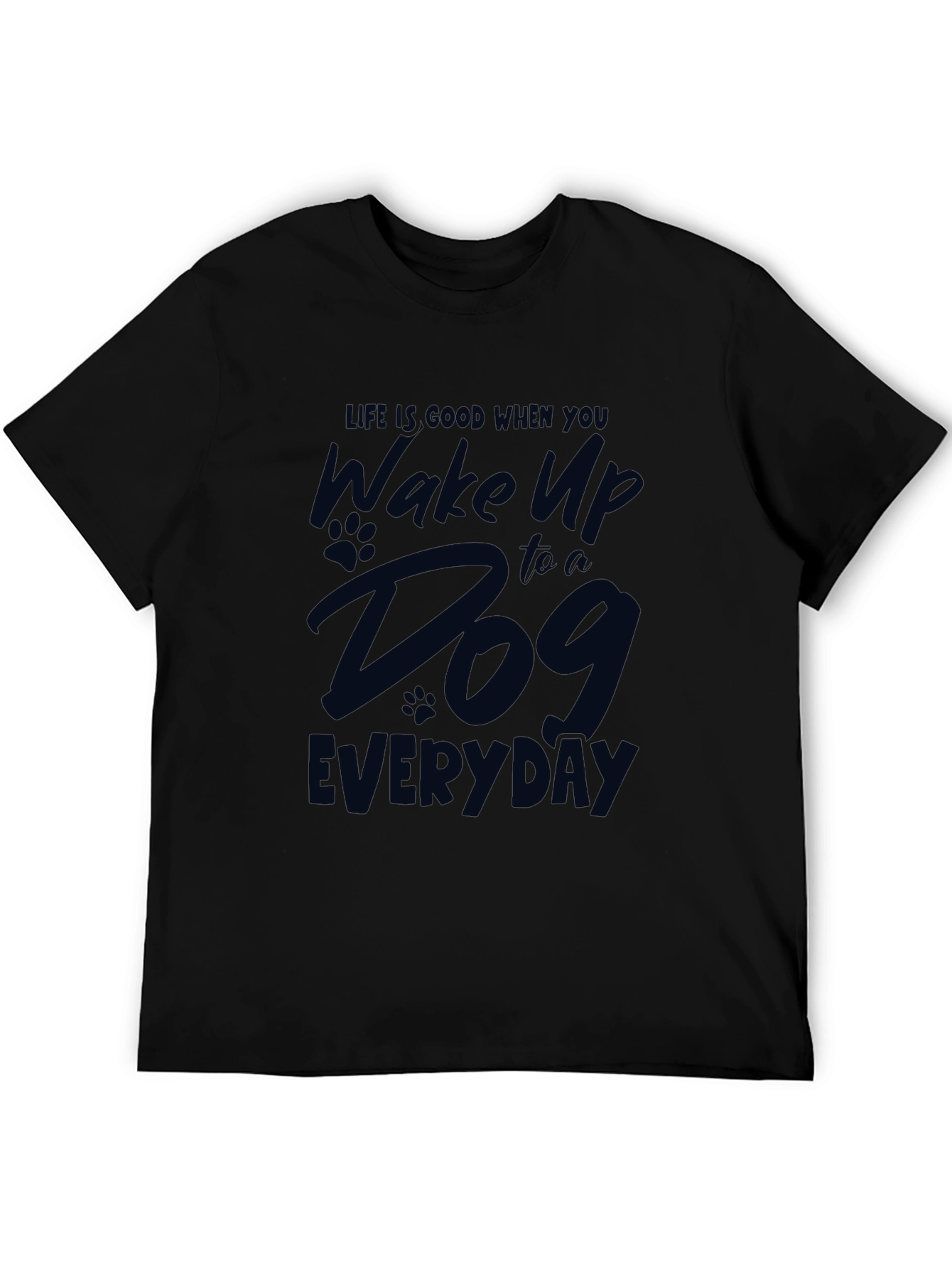 Black Life is Good Dog T-Shirt view 5