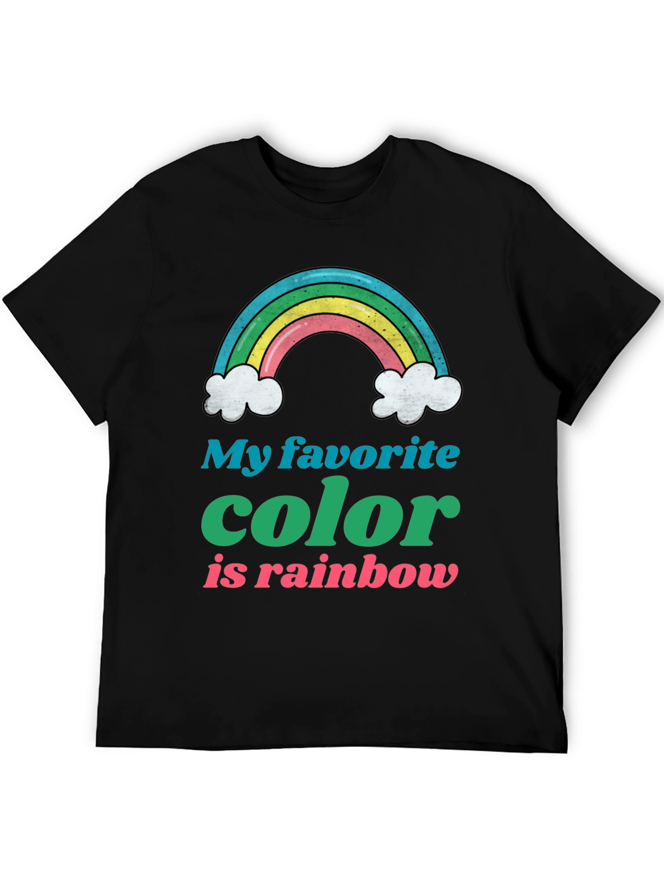 Black Rainbow Lover Graphic Tee view 5