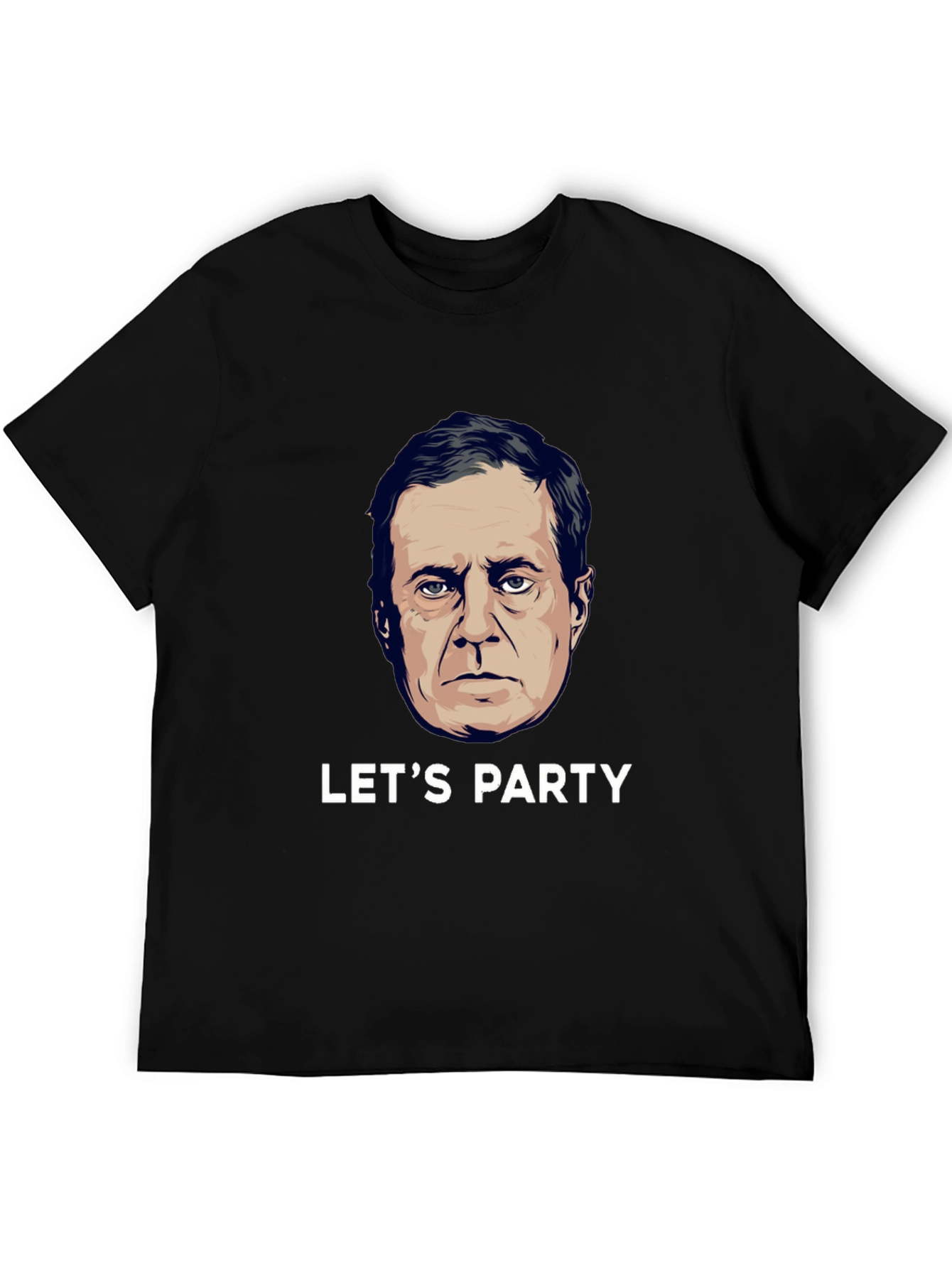 Black Let's Party Graphic T-Shirt view 5