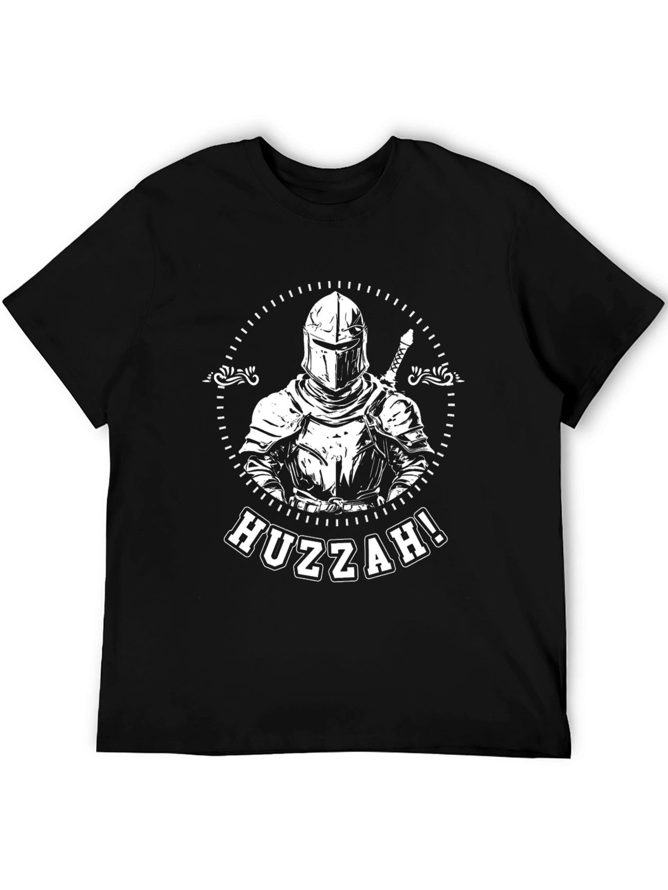 Black Huzzah Knight T-Shirt - Black view 5