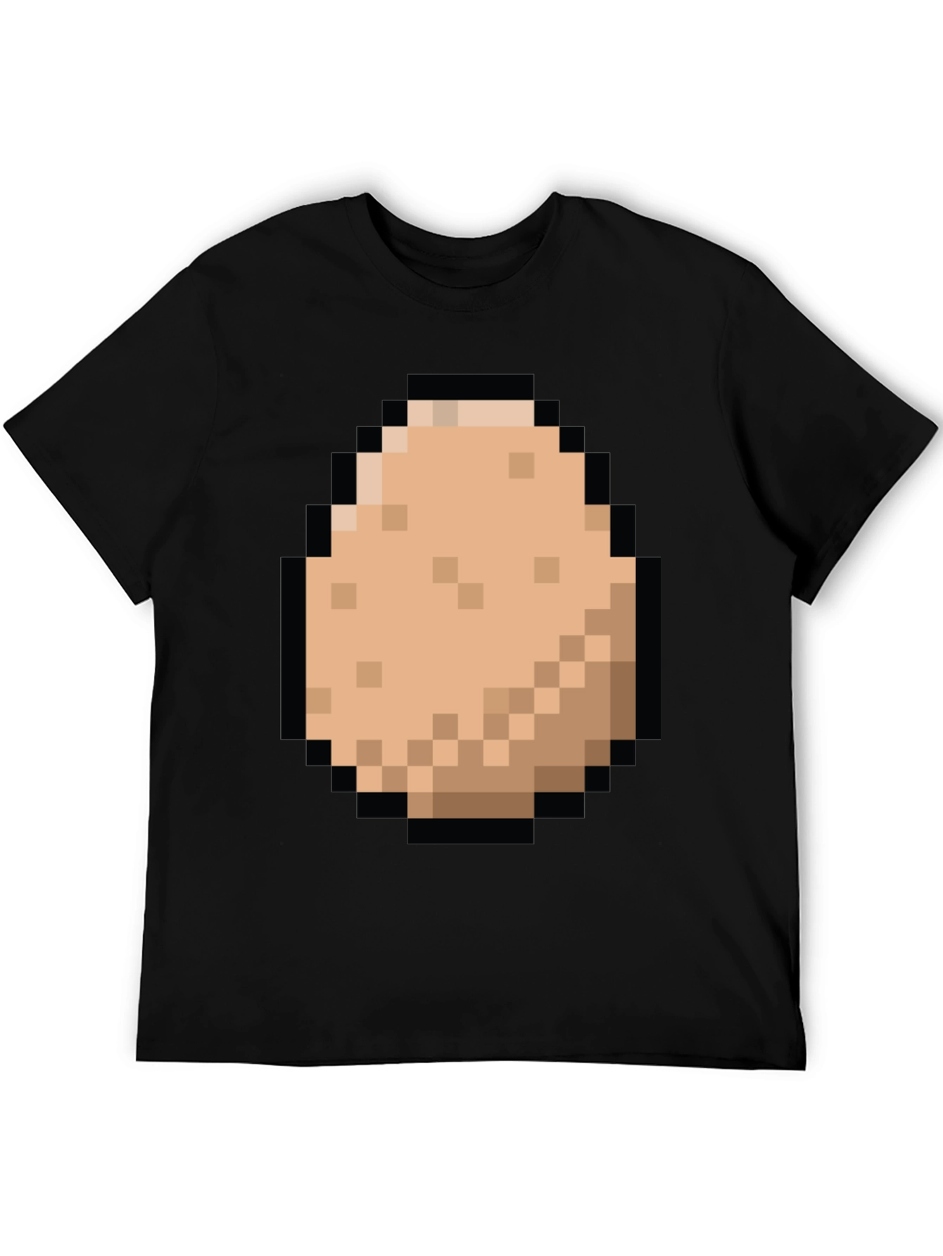 Black Pixel Potato T-Shirt - Gamer Style! view 5