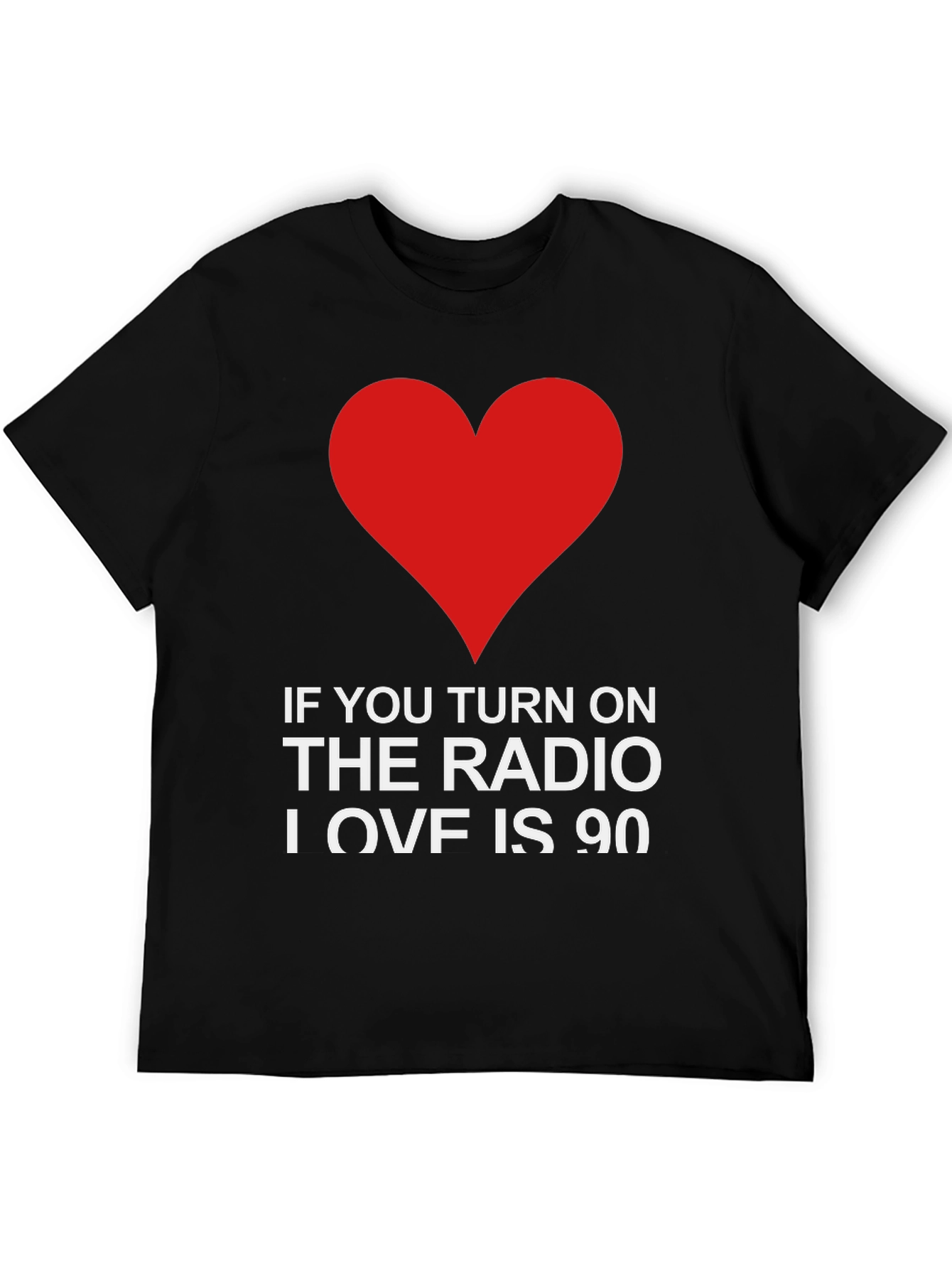 Black Radio Love Graphic Tee view 5