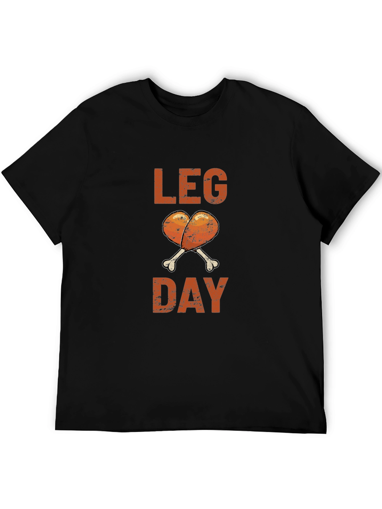 Black Leg Day Chicken Drumstick Graphic Tee view 5