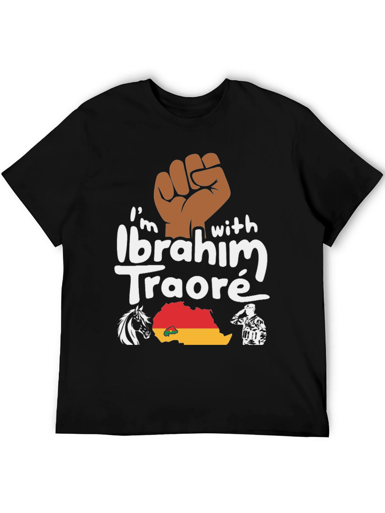 Ibrahim Traoré Supporter T-Shirt - Black Power - 5