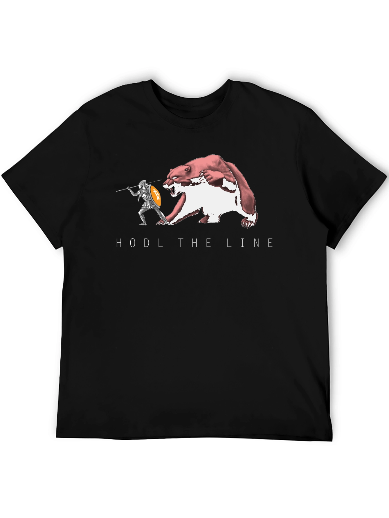 Black HODL the Line Crypto T-Shirt view 5
