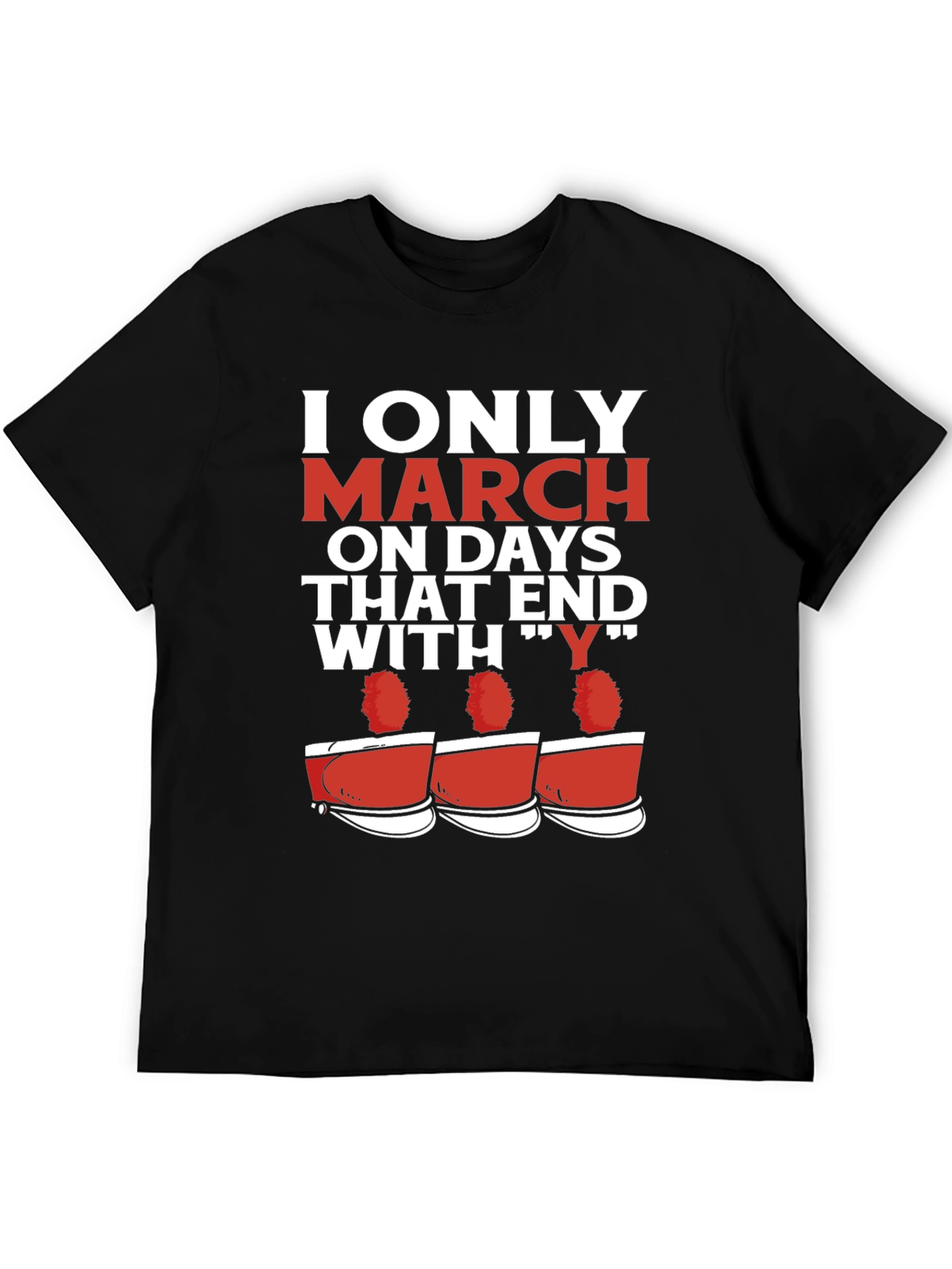 Black Marching Band T-Shirt - Days That End with Y view 5